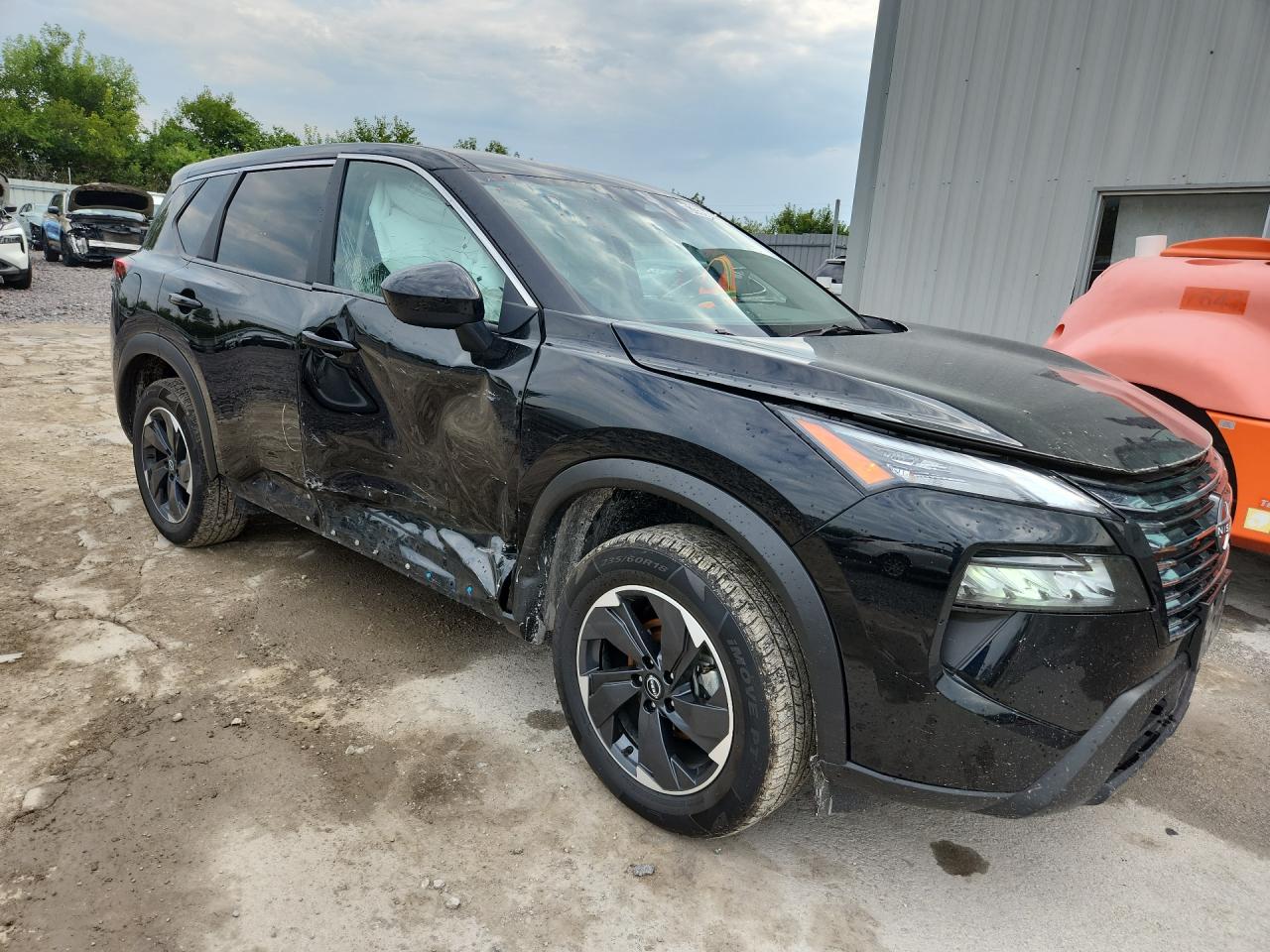 2025 Nissan Rogue Black vin: JN8BT3BA7SW007815 Damage: Right Rocker Panel, Missing, Replacement Required
