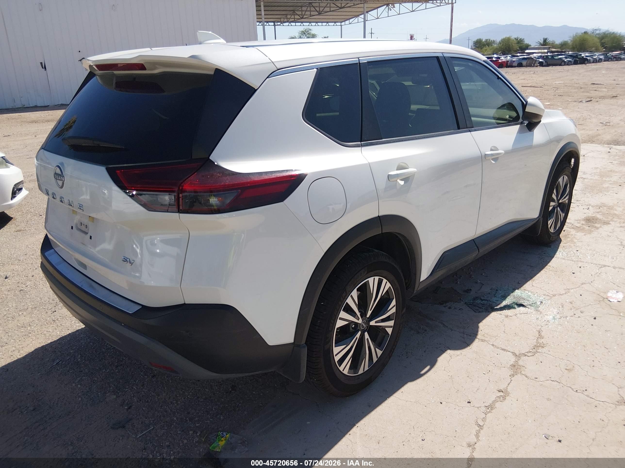 2023 Nissan Rogue Sv Fwd White vin: JN8BT3BA8PW436100