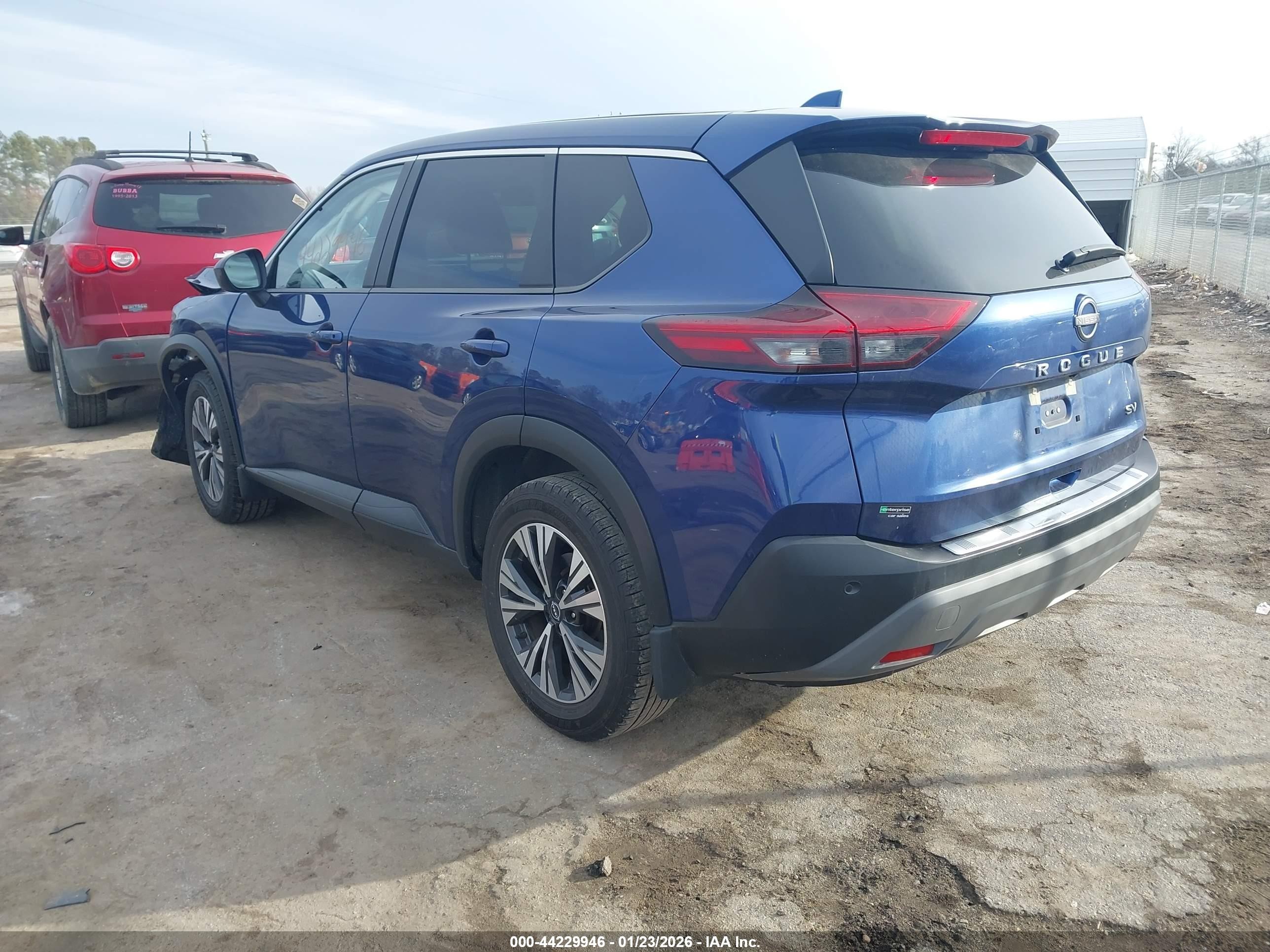 2023 Nissan Rogue Sv Fwd Blue vin: JN8BT3BAXPW419170