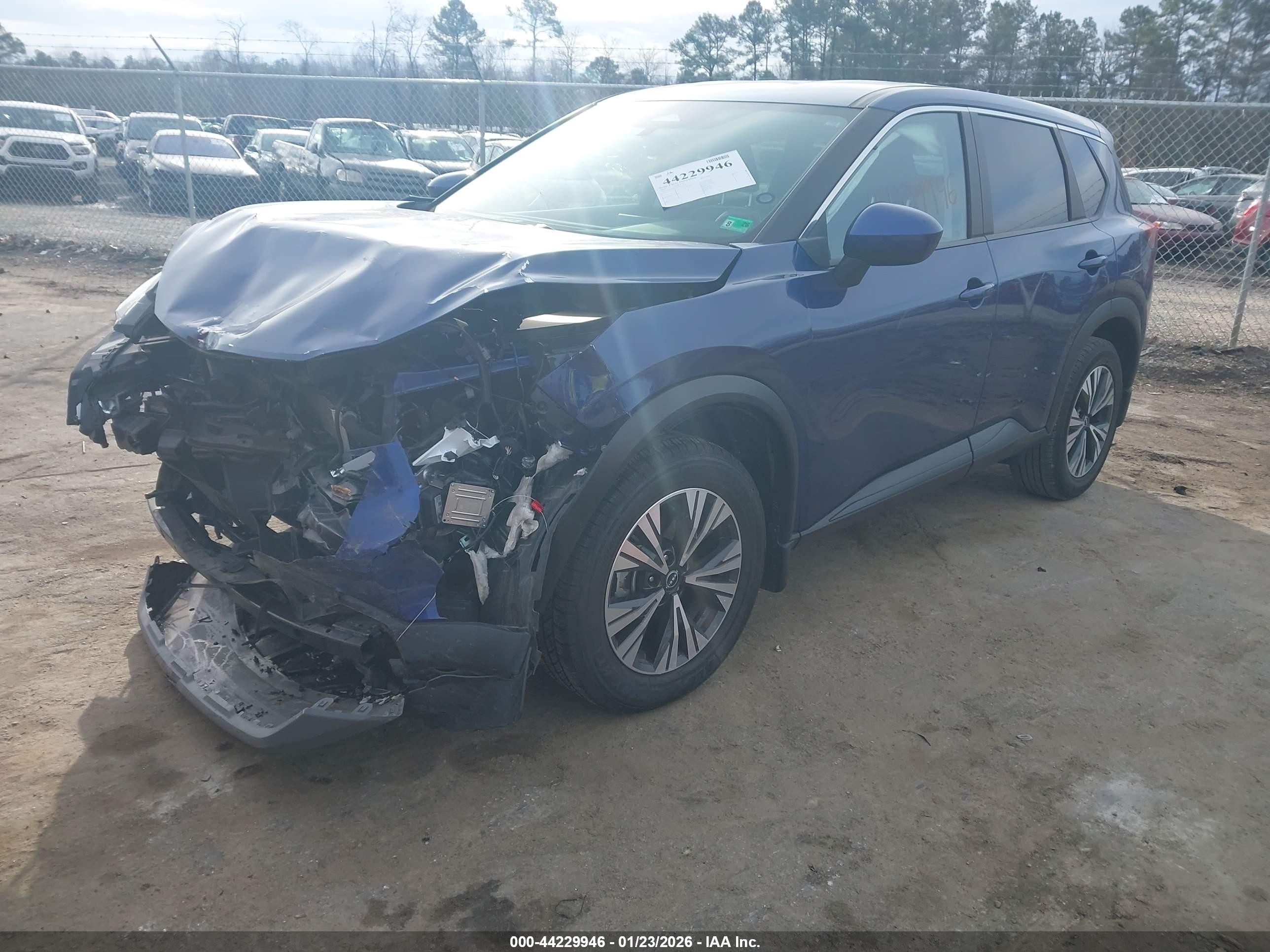 2023 Nissan Rogue Sv Fwd Blue vin: JN8BT3BAXPW419170