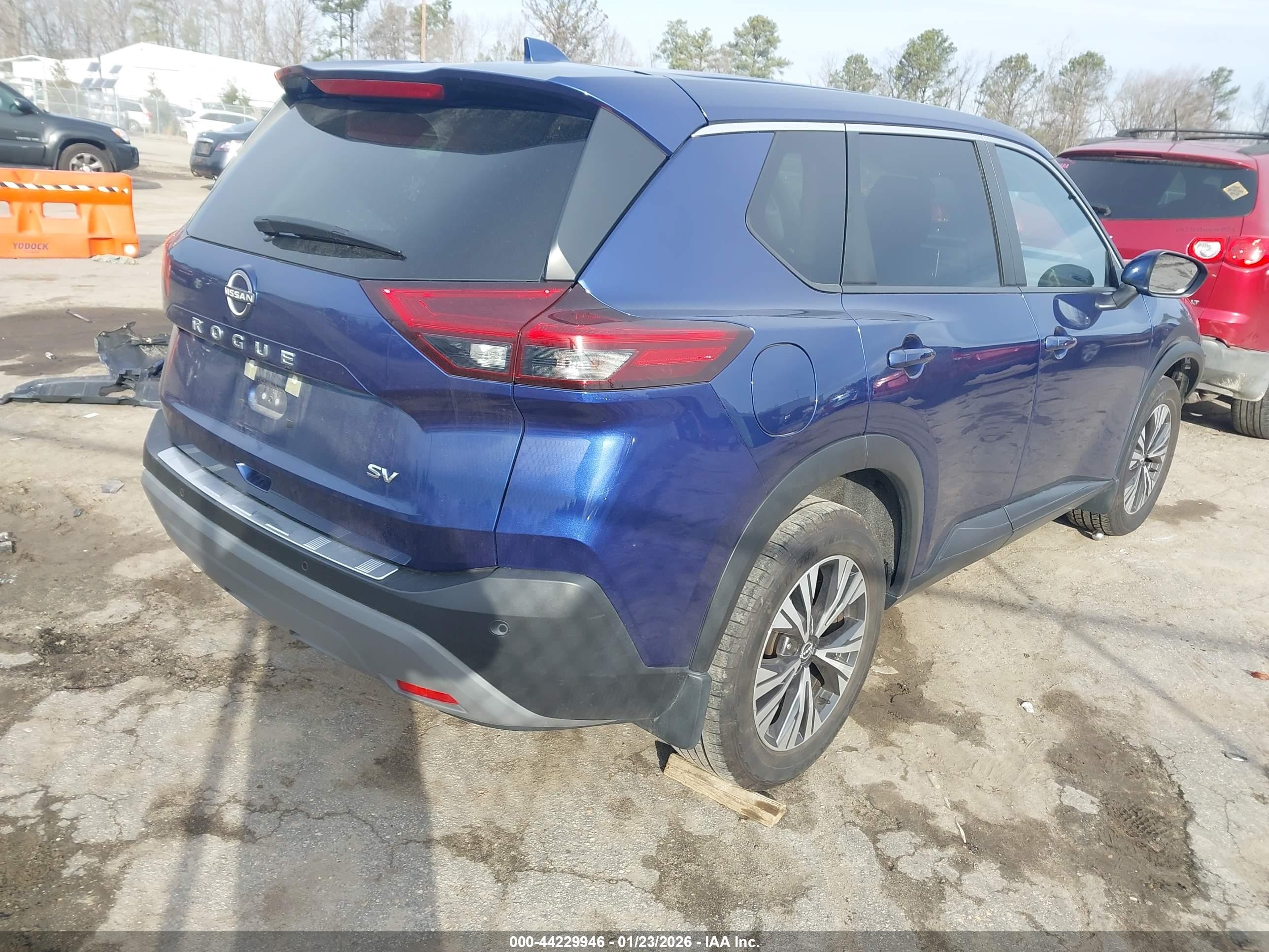 2023 Nissan Rogue Sv Fwd Blue vin: JN8BT3BAXPW419170