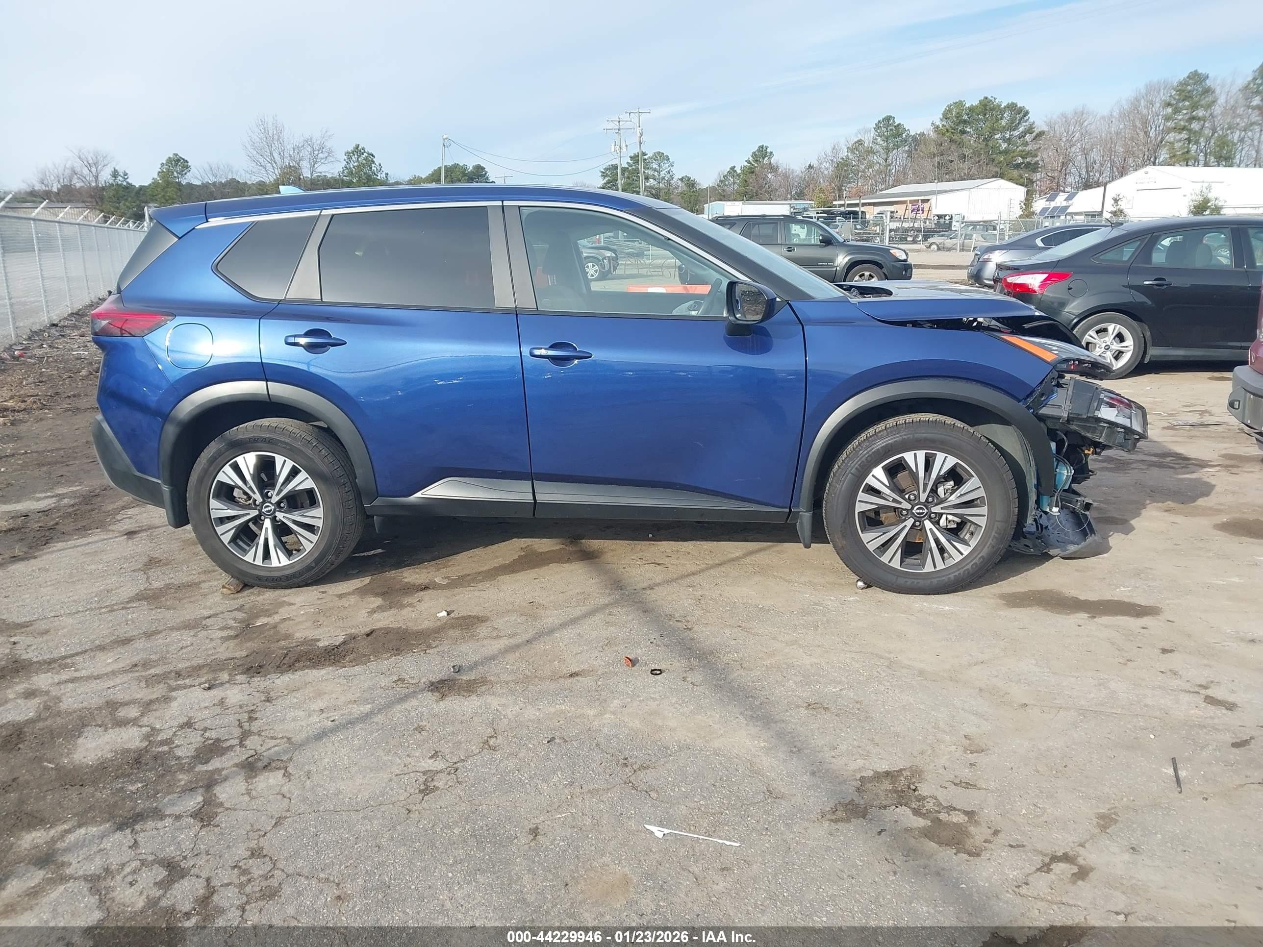 2023 Nissan Rogue Sv Fwd Blue vin: JN8BT3BAXPW419170