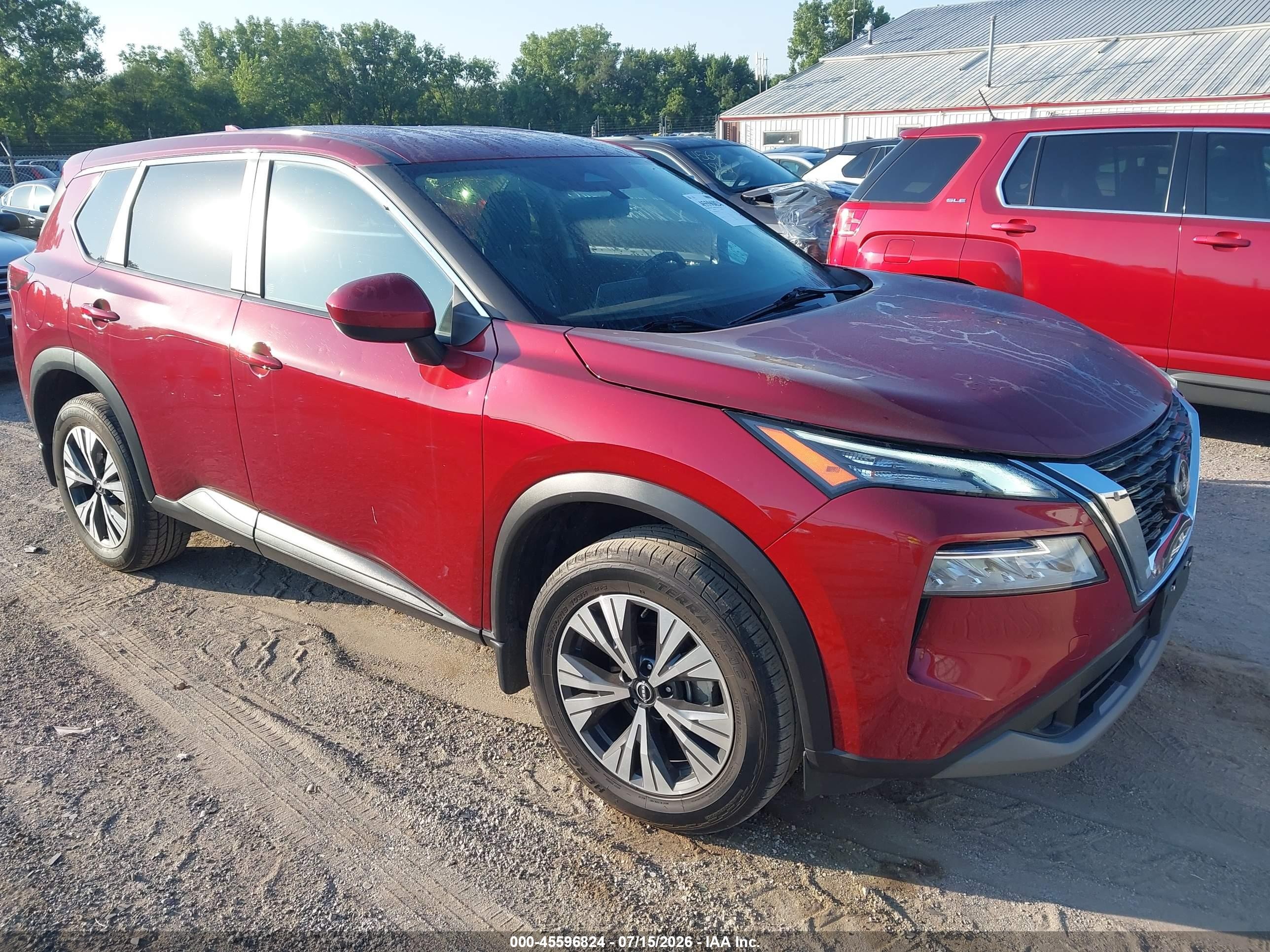 2023 Nissan Rogue Sv Intelligent Awd Red vin: JN8BT3BB0PW192788