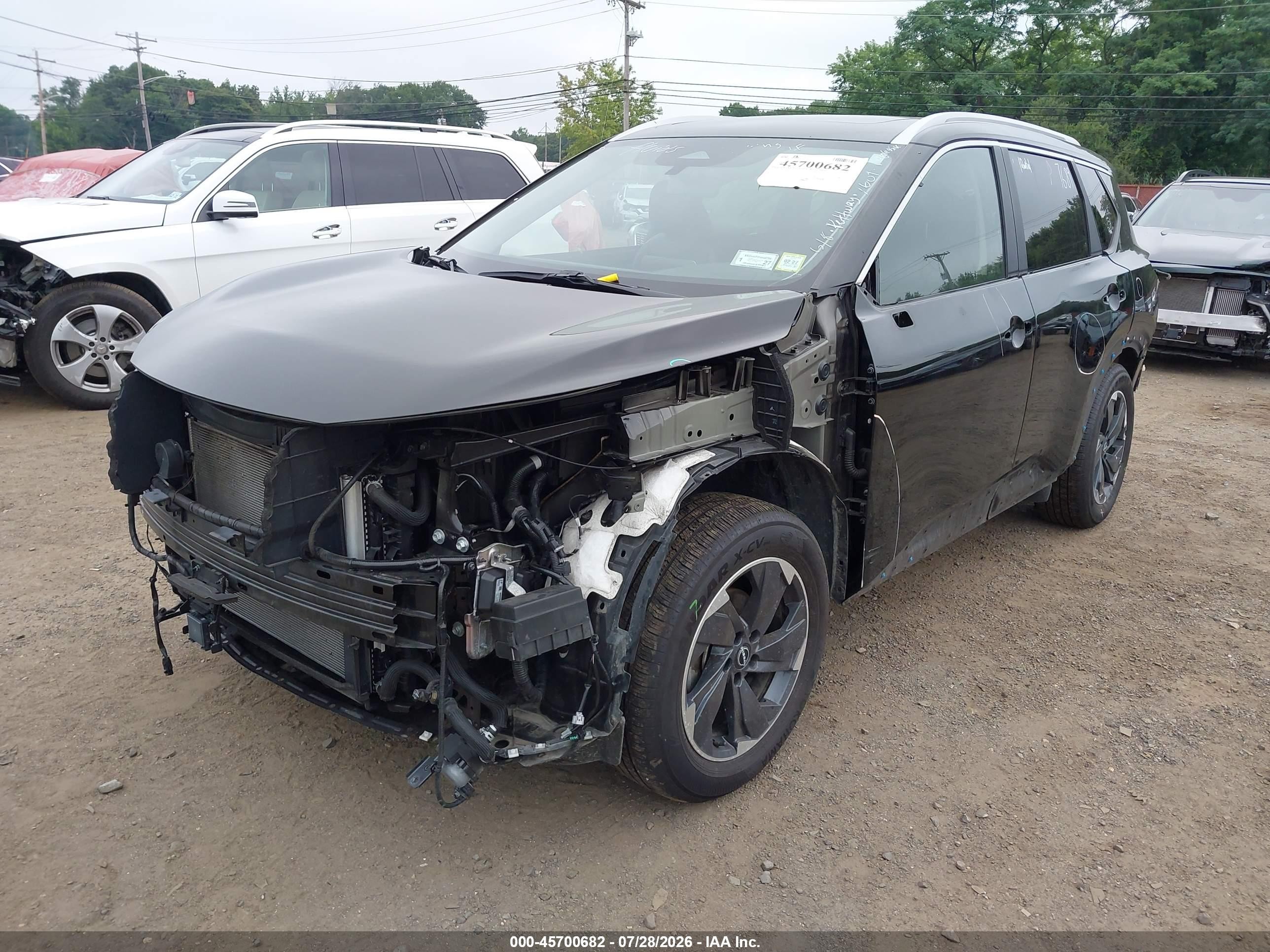 2025 Nissan Rogue Sv Intelligent Awd Black vin: JN8BT3BB3SW155548
