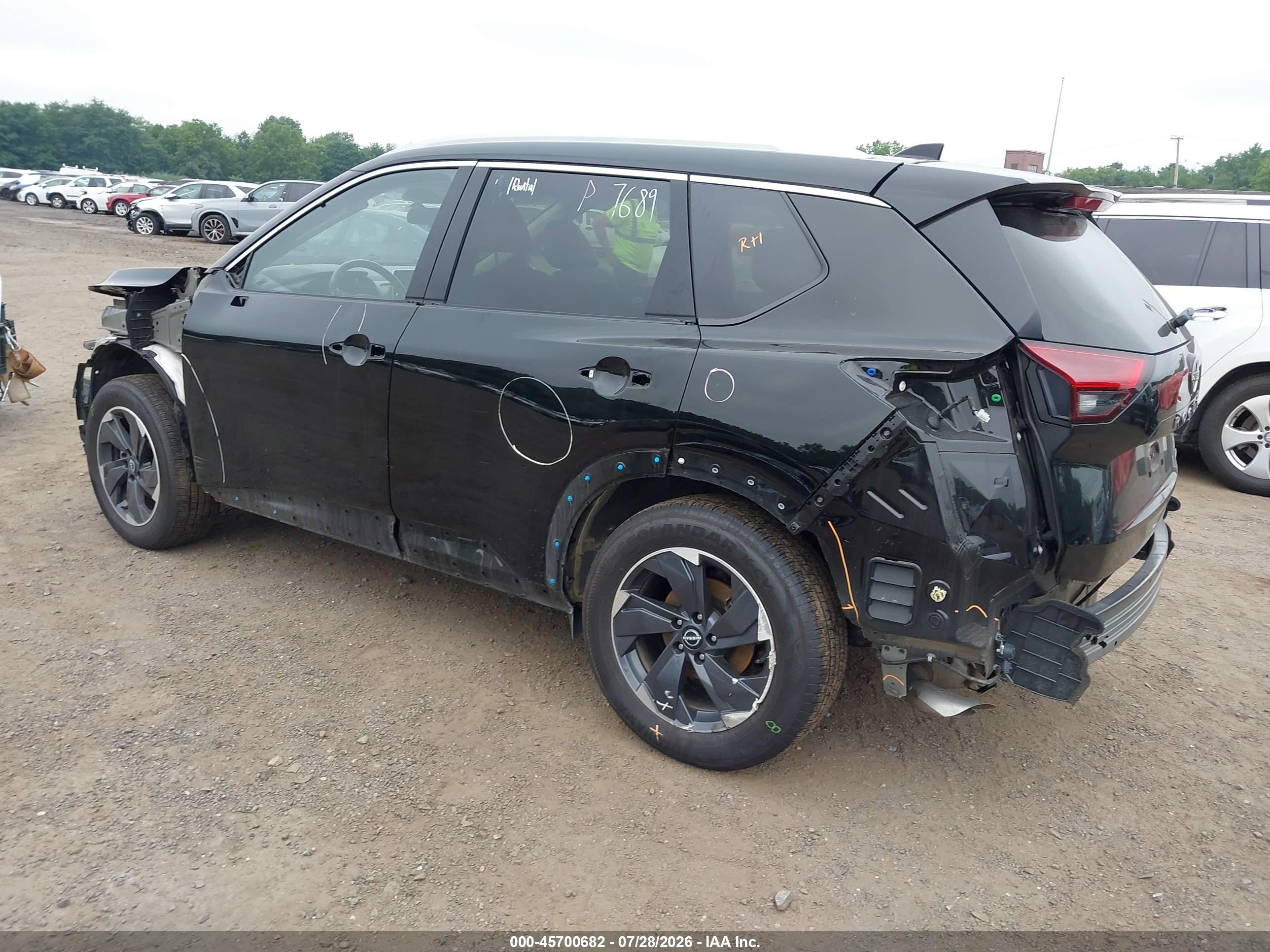 2025 Nissan Rogue Sv Intelligent Awd Black vin: JN8BT3BB3SW155548