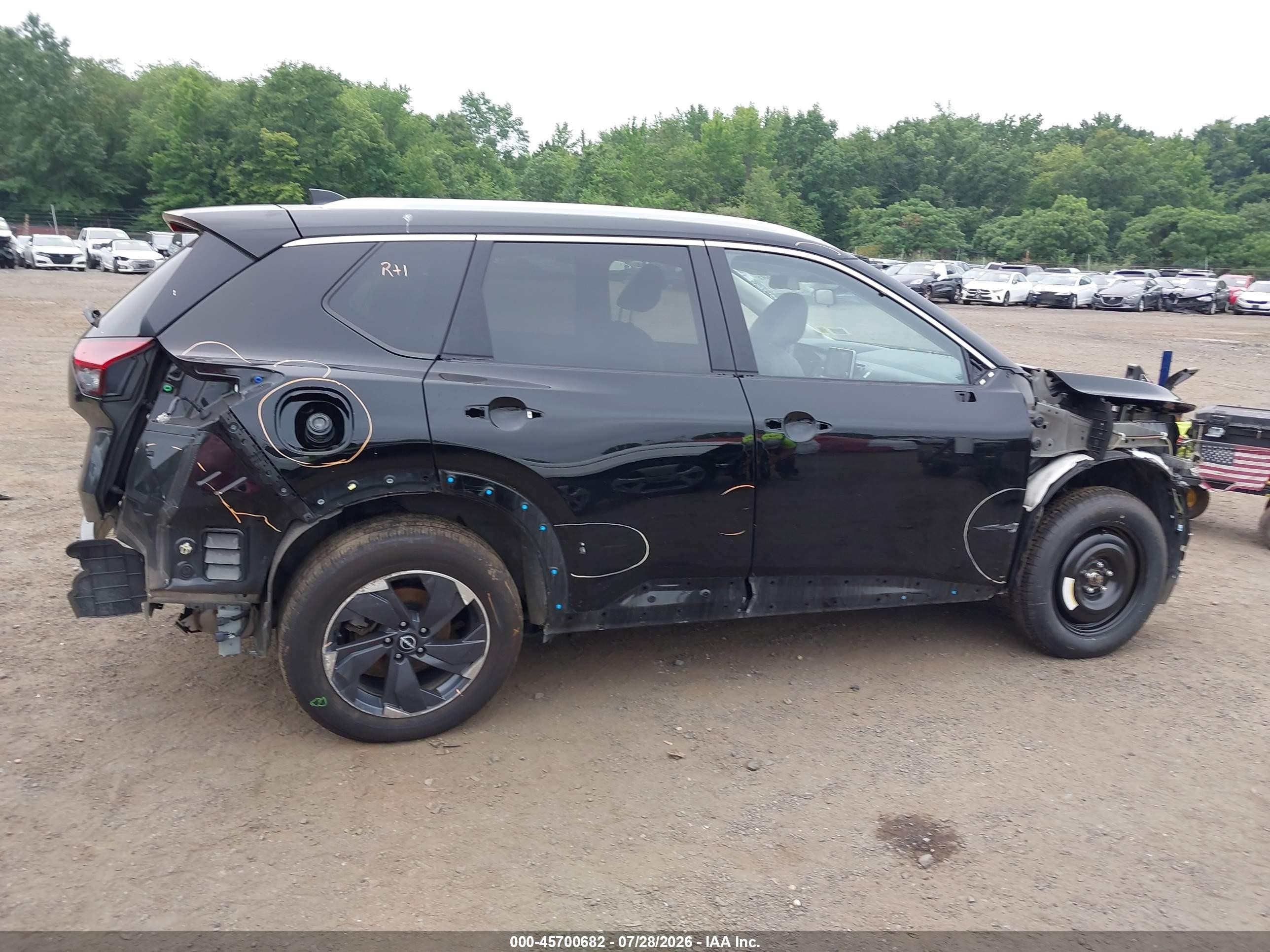 2025 Nissan Rogue Sv Intelligent Awd Black vin: JN8BT3BB3SW155548