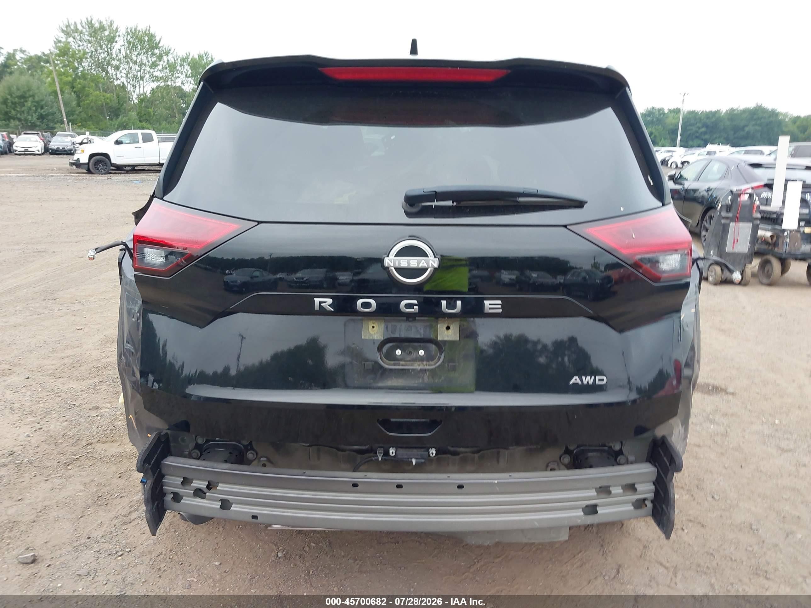2025 Nissan Rogue Sv Intelligent Awd Black vin: JN8BT3BB3SW155548
