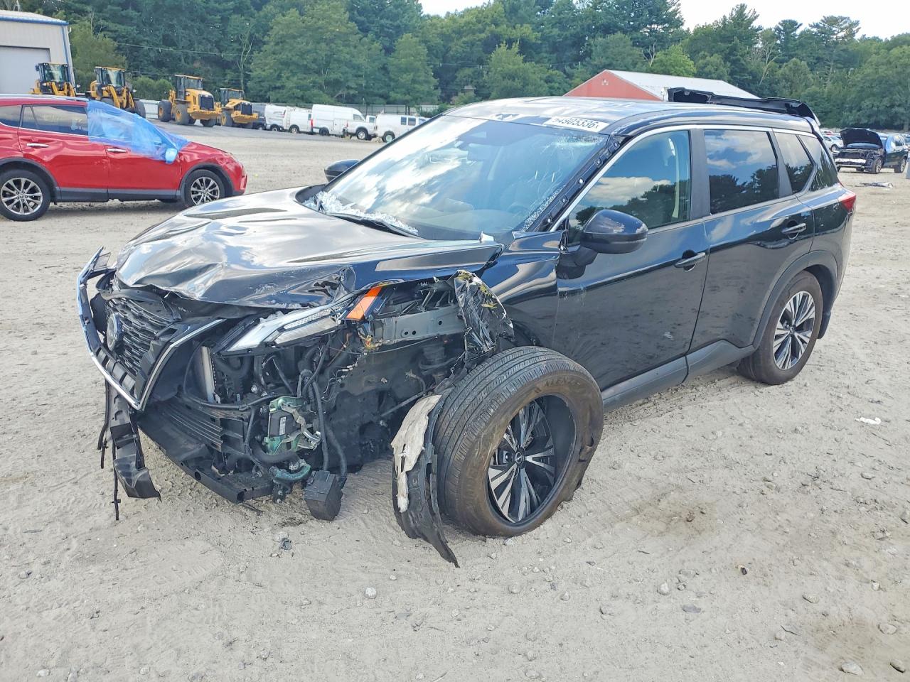 2023 Nissan Rogue Sv Черный vin: JN8BT3BB6PW187773
