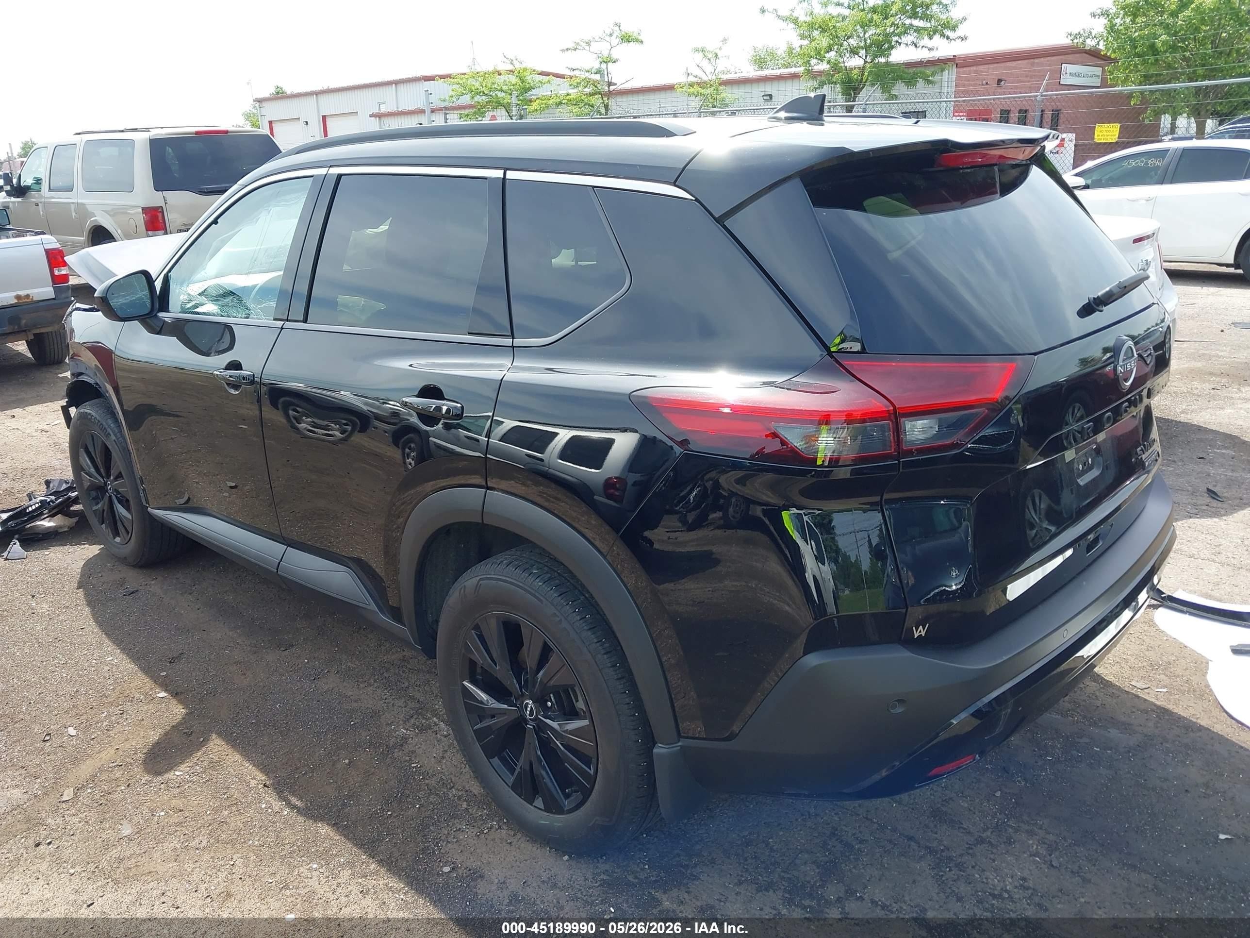 2023 Nissan Rogue Sv Intelligent Awd Black vin: JN8BT3BB6PW218536