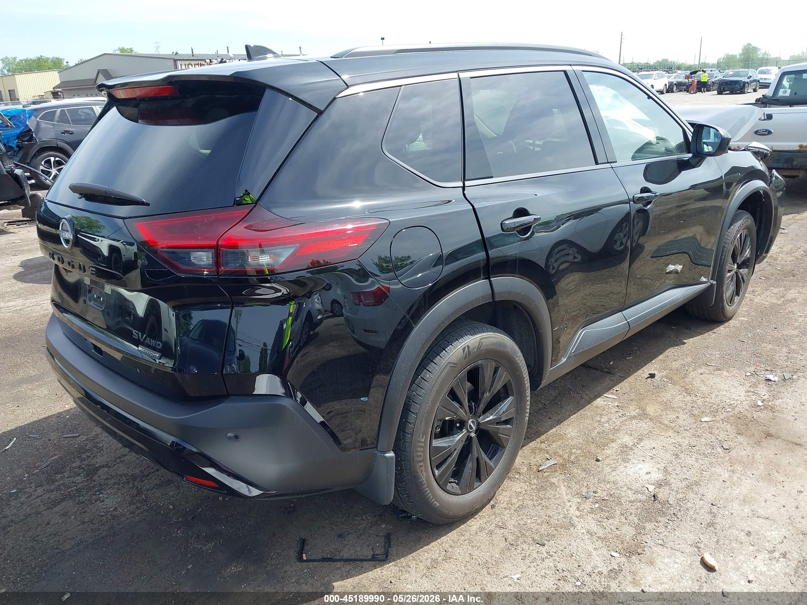 2023 Nissan Rogue Sv Intelligent Awd Black vin: JN8BT3BB6PW218536