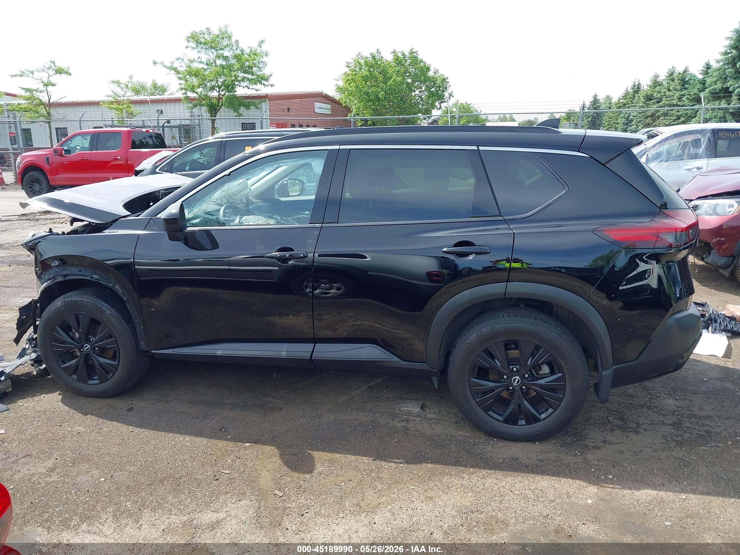 2023 Nissan Rogue Sv Intelligent Awd Black vin: JN8BT3BB6PW218536