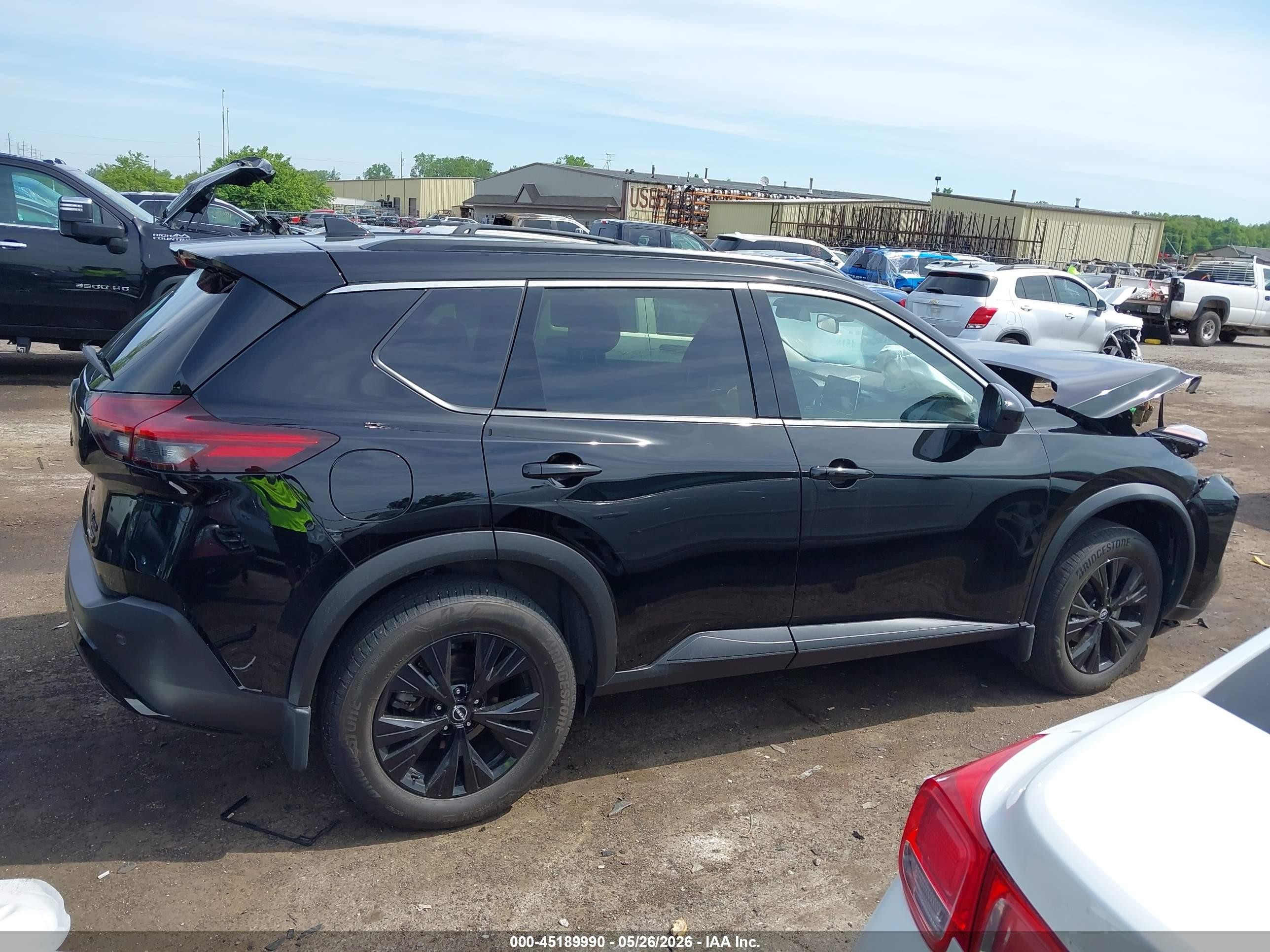 2023 Nissan Rogue Sv Intelligent Awd Black vin: JN8BT3BB6PW218536