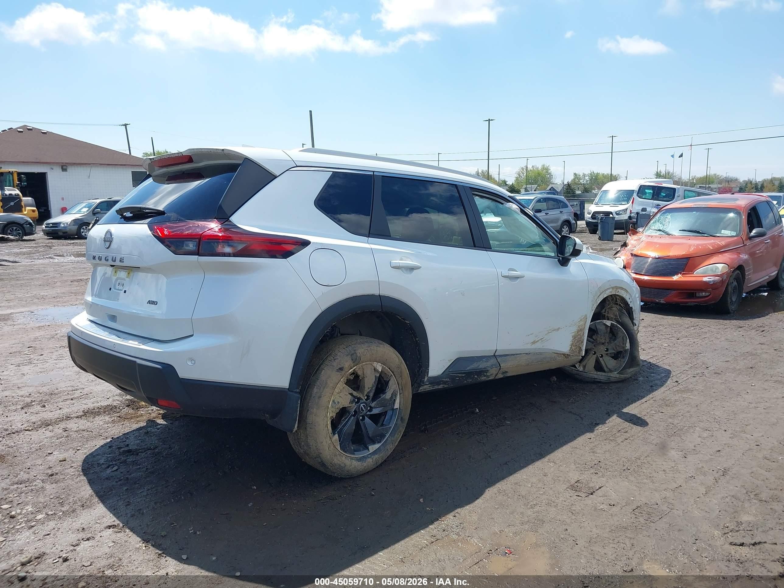 2025 Nissan Rogue Sv Intelligent Awd Белый vin: JN8BT3BB6SW162087