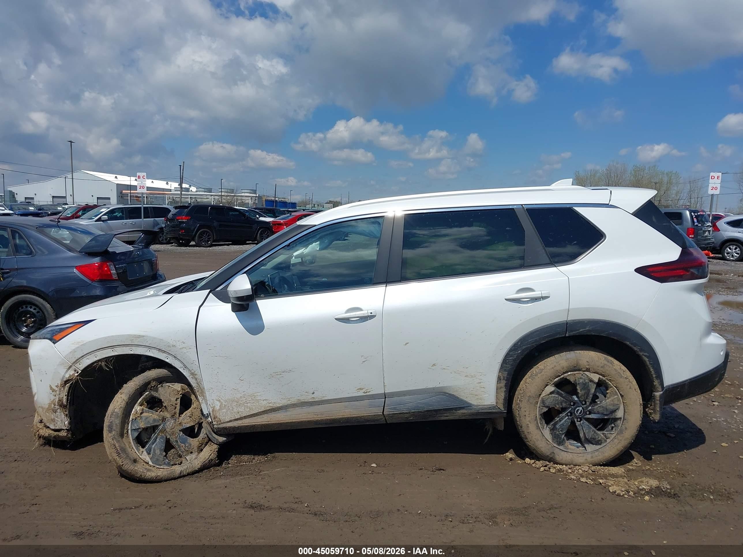 2025 Nissan Rogue Sv Intelligent Awd Белый vin: JN8BT3BB6SW162087