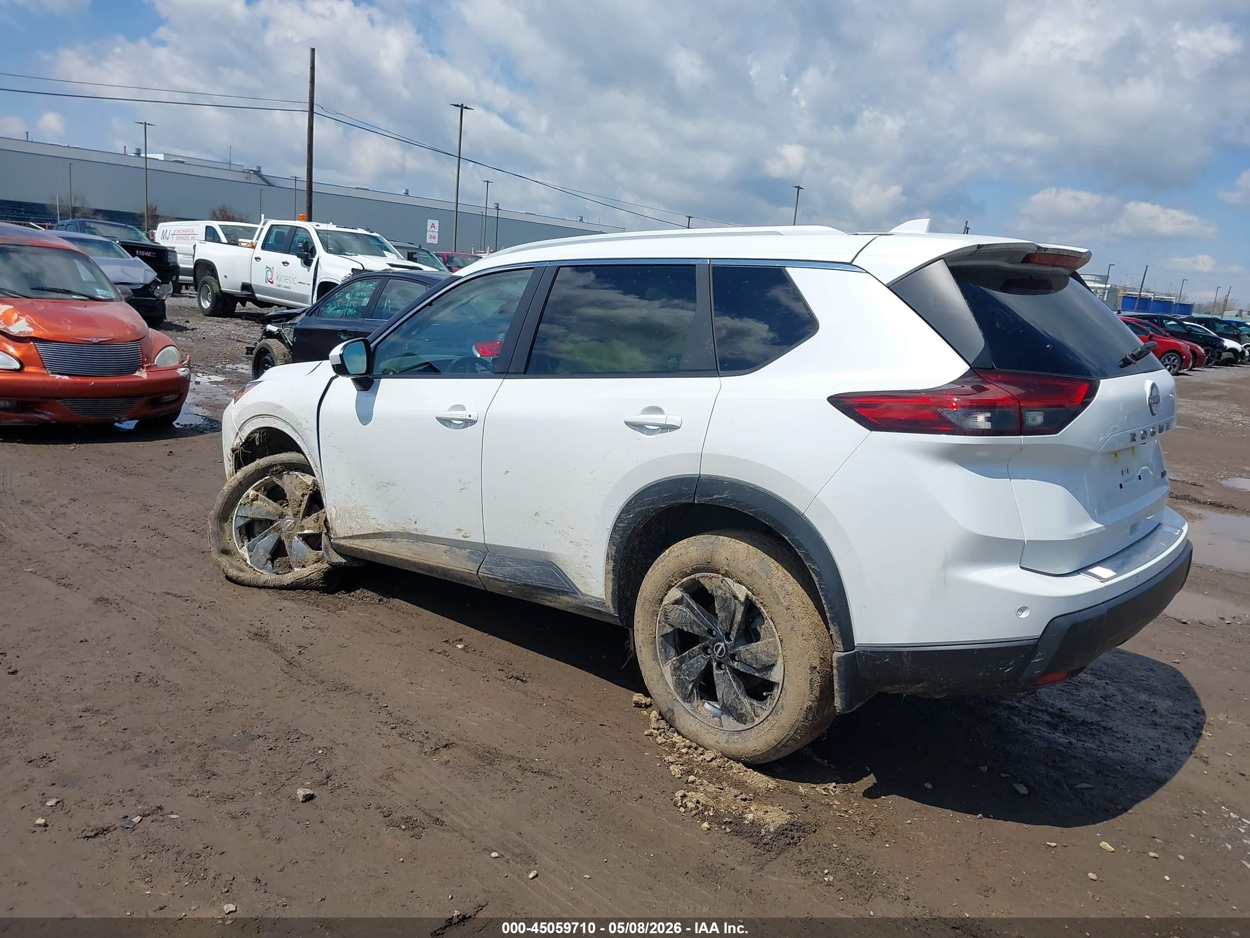 2025 Nissan Rogue Sv Intelligent Awd Белый vin: JN8BT3BB6SW162087