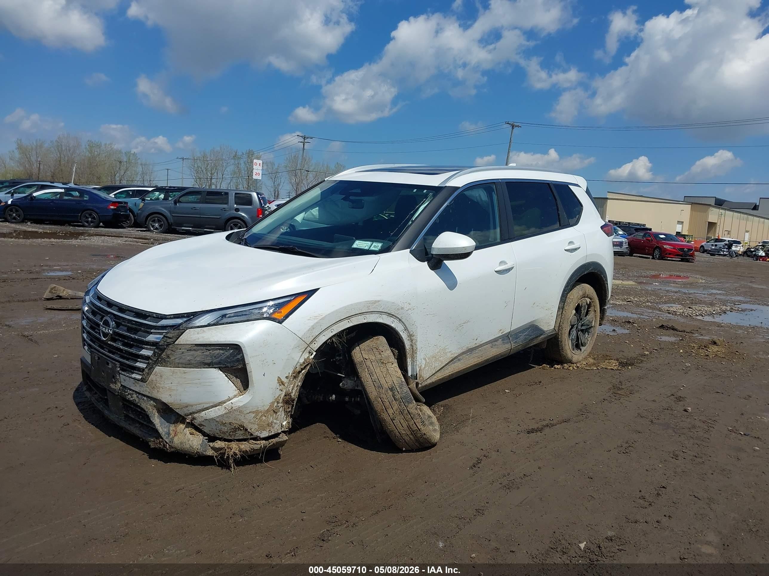 2025 Nissan Rogue Sv Intelligent Awd Белый vin: JN8BT3BB6SW162087