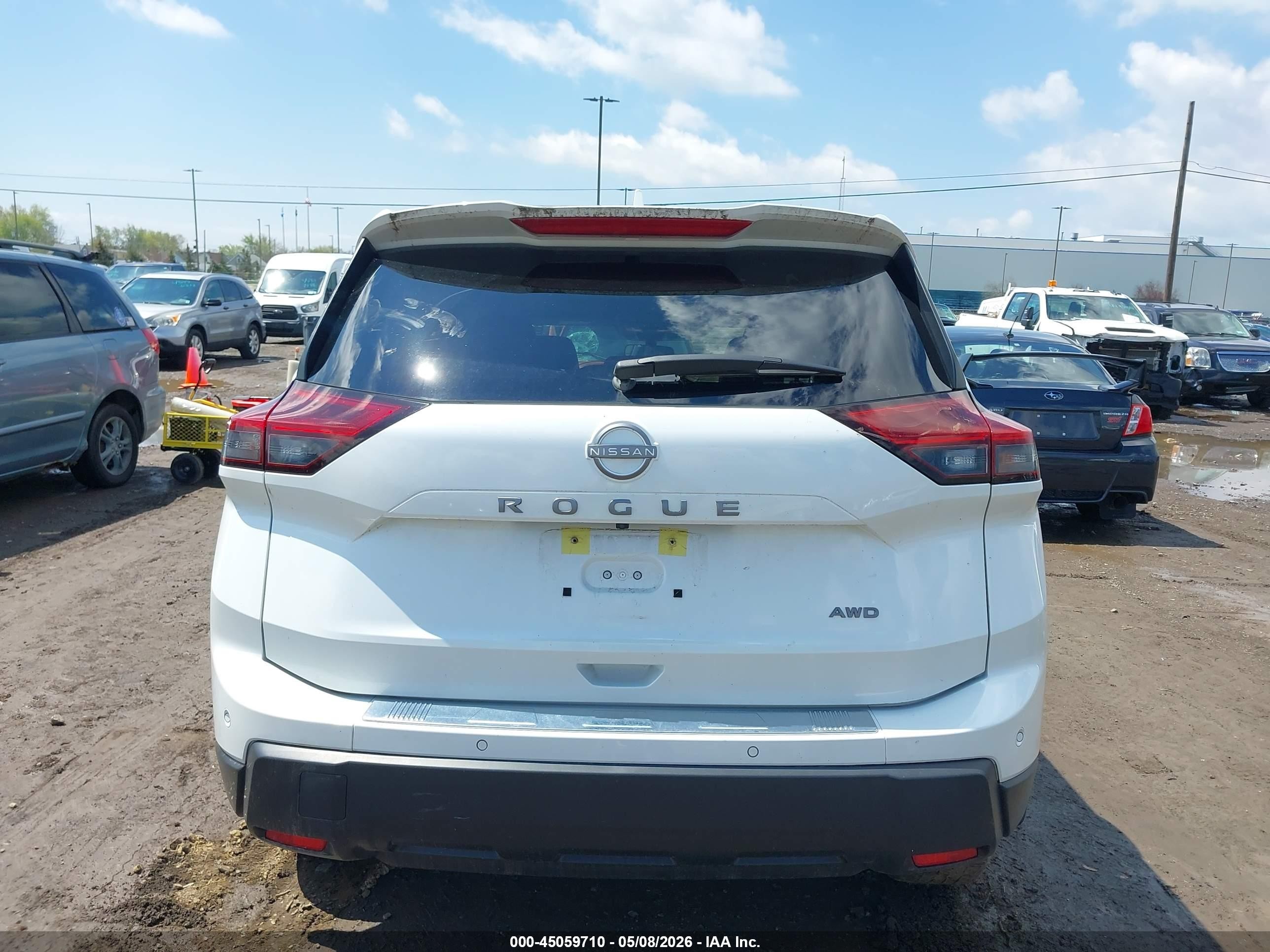 2025 Nissan Rogue Sv Intelligent Awd Белый vin: JN8BT3BB6SW162087
