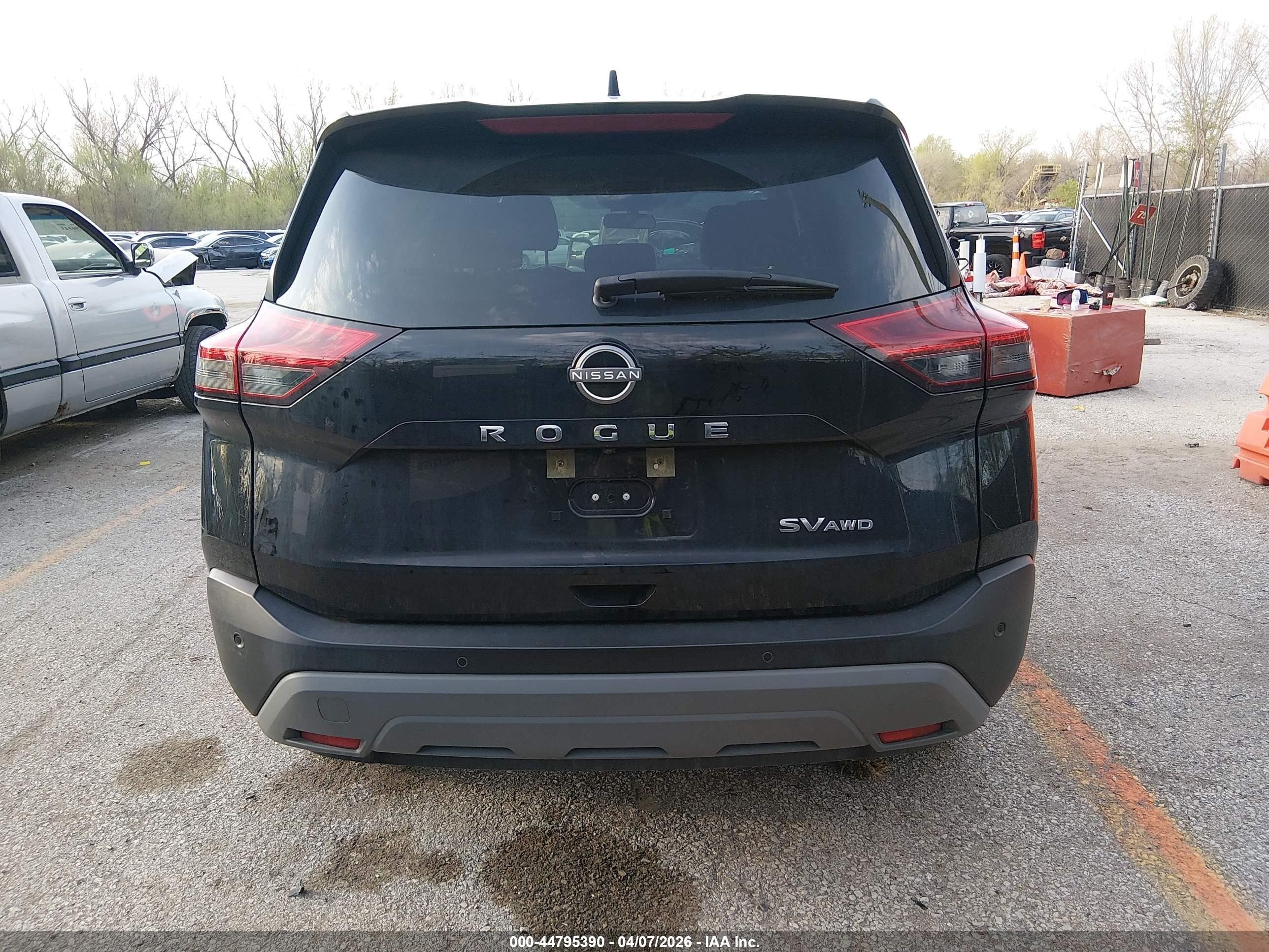 2023 Nissan Rogue Sv Intelligent Awd Black vin: JN8BT3BBXPW472475
