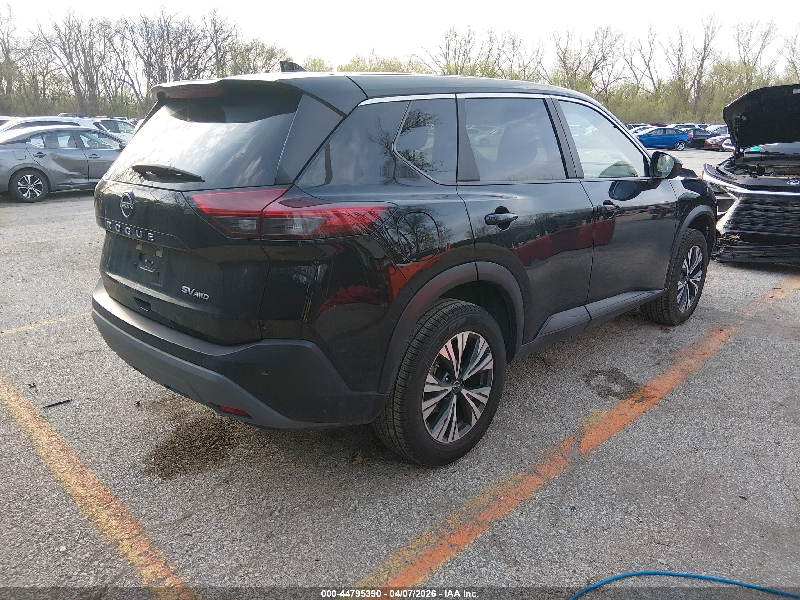 2023 Nissan Rogue Sv Intelligent Awd Black vin: JN8BT3BBXPW472475