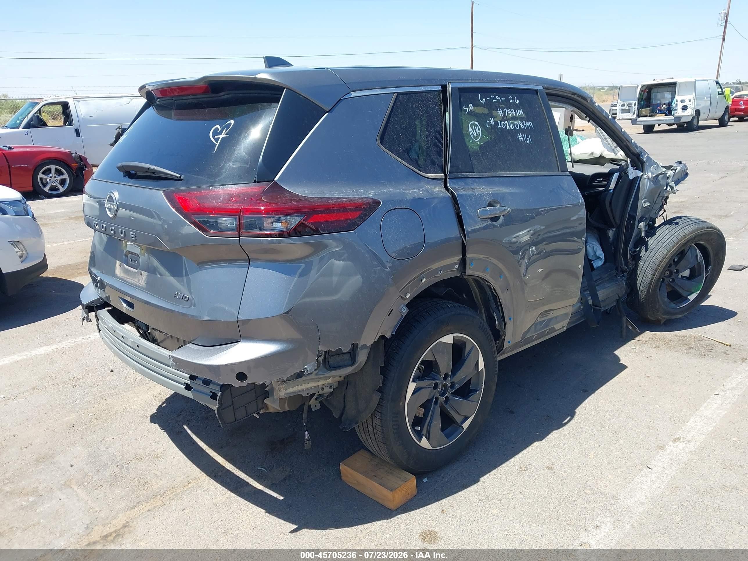 2025 Nissan Rogue Sv Intelligent Awd Серый vin: JN8BT3BBXSW417811