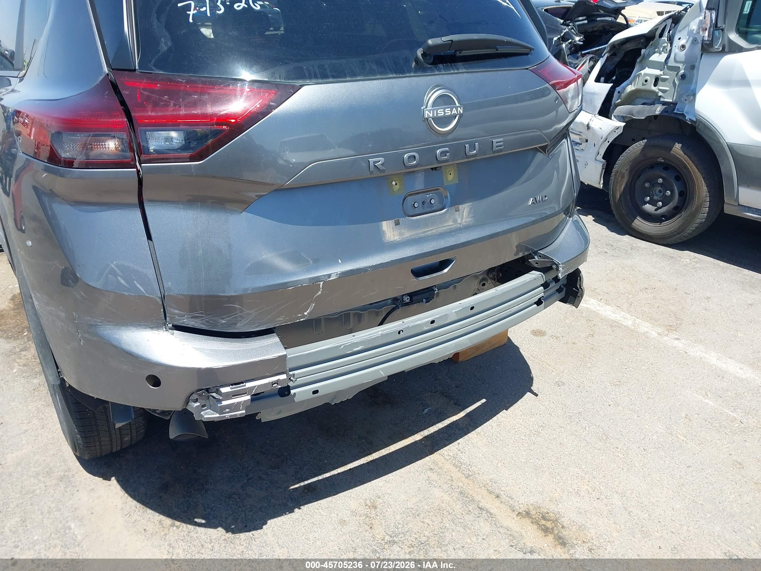2025 Nissan Rogue Sv Intelligent Awd Серый vin: JN8BT3BBXSW417811
