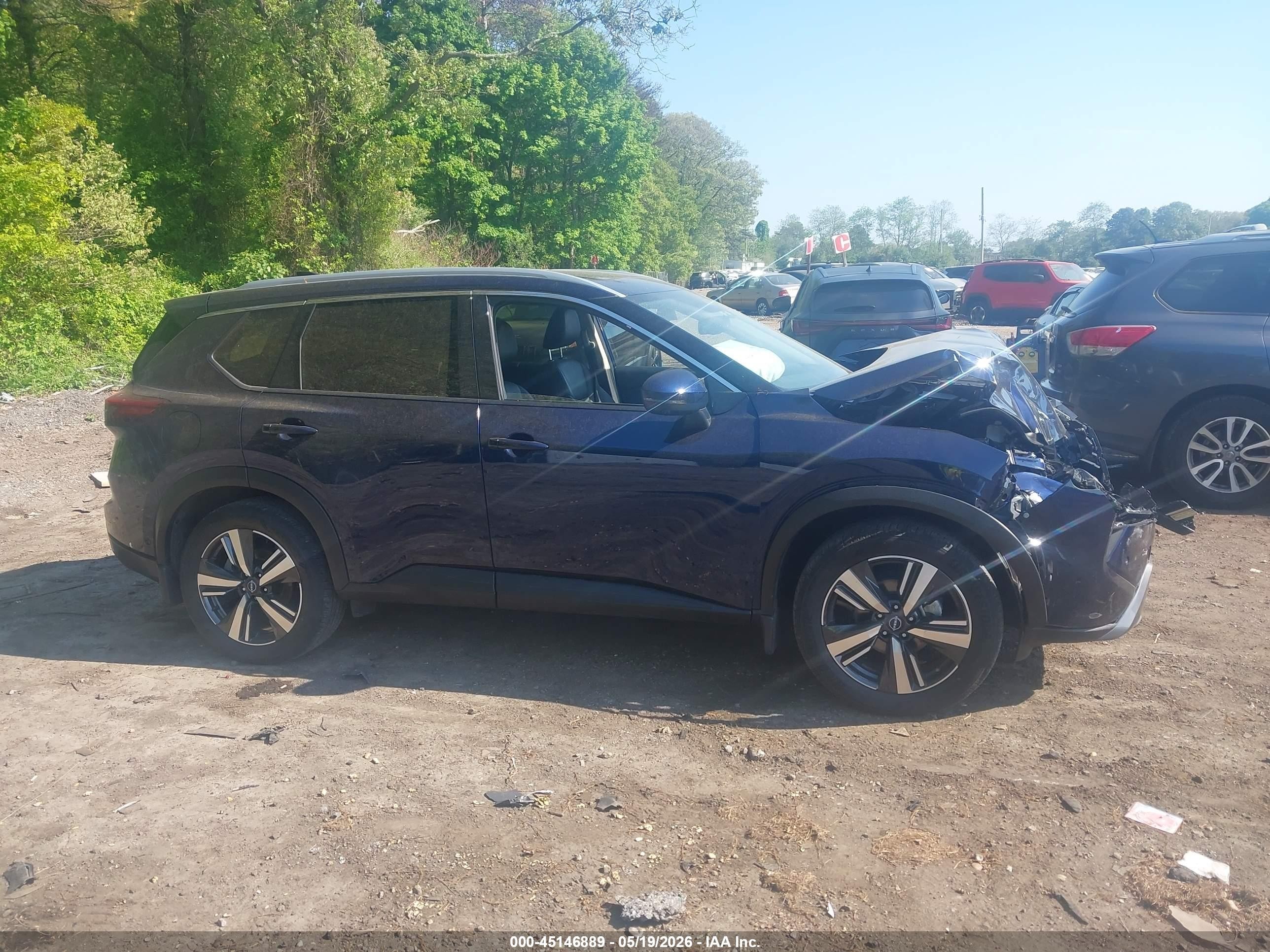 2025 Nissan Rogue Sl Intelligent Awd Blue vin: JN8BT3CB9SW169954