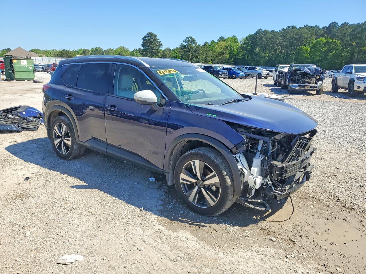 2025 Nissan Rogue Sl Синий vin: JN8BT3CBXSW425146