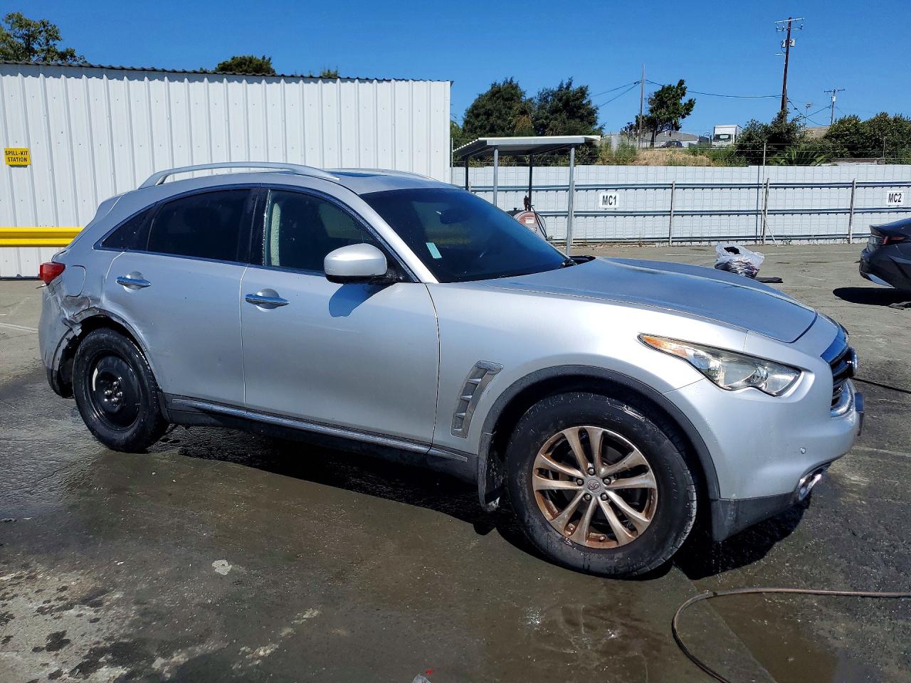 2013 Infiniti Fx37 Base Silver vin: JN8CS1MU1DM140426
