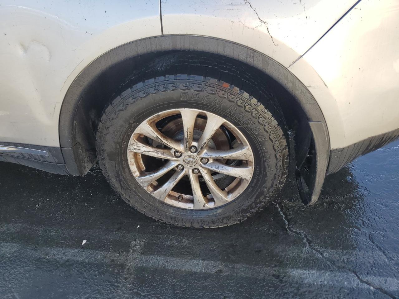 2013 Infiniti Fx37 Base Silver vin: JN8CS1MU1DM140426 Damage: Left Qtr Panel, Multiple Scratches Heavy, 10 Or More