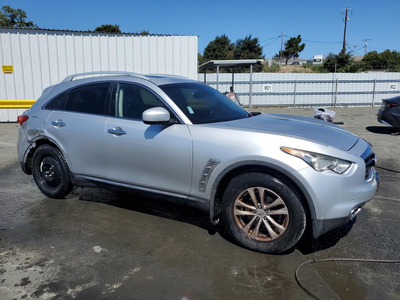 2013 Infiniti Fx37 Base Silver vin: JN8CS1MU1DM140426 Damage: Right Rear Wheel, Mismatched, Replacement Required