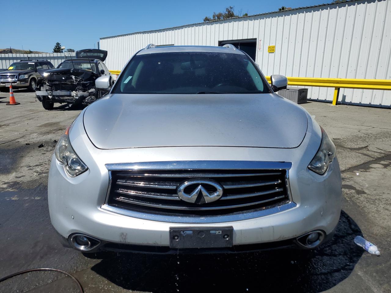 2013 Infiniti Fx37 Base Silver vin: JN8CS1MU1DM140426 Damage: Left Head Lamp, Broken, Replacement Required