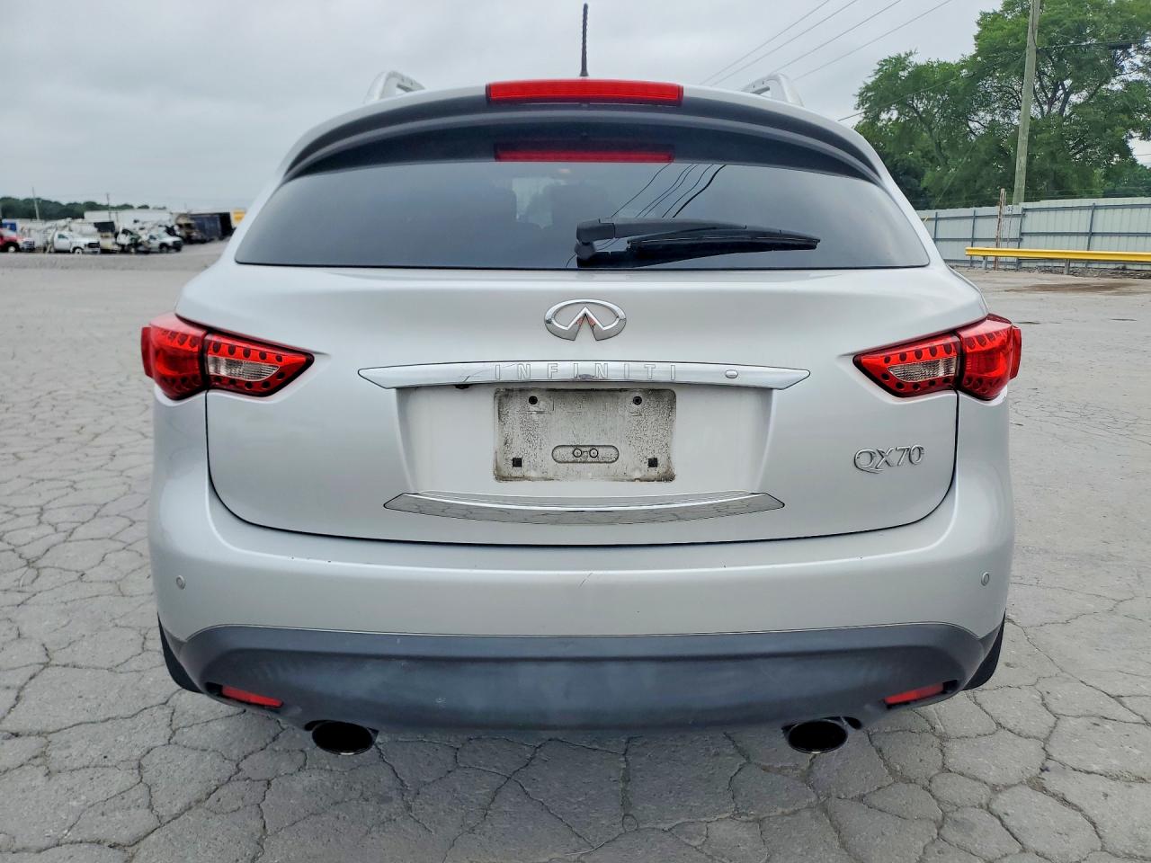 2014 Infiniti Qx70 Base Silver vin: JN8CS1MU1EM450335