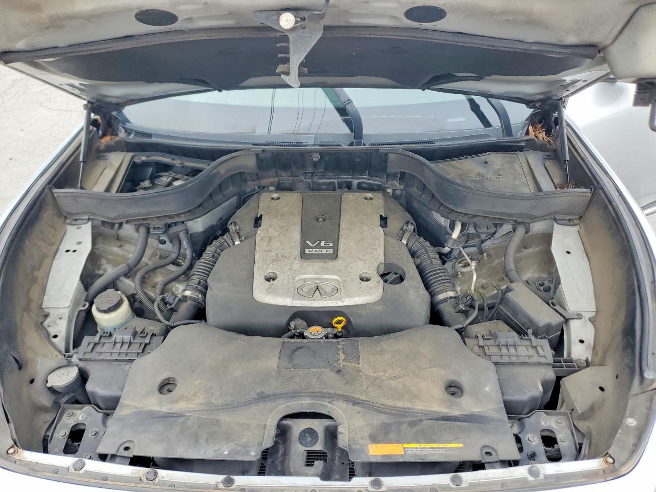 2014 Infiniti Qx70 Base Silver vin: JN8CS1MU1EM450335