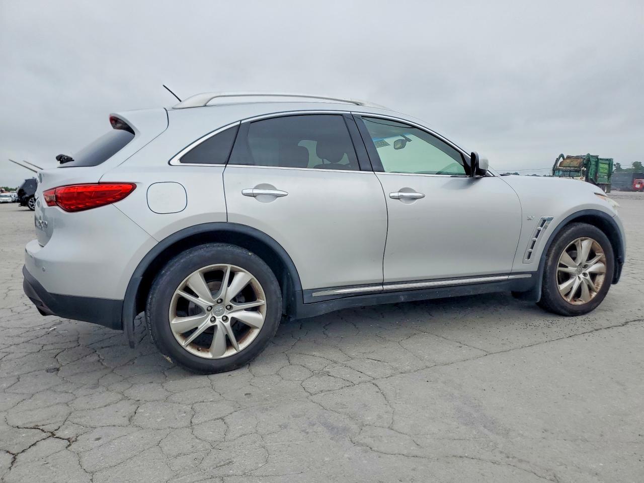 2014 Infiniti Qx70 Base Silver vin: JN8CS1MU1EM450335