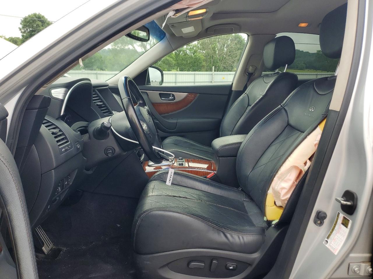 2014 Infiniti Qx70 Base Silver vin: JN8CS1MU1EM450335