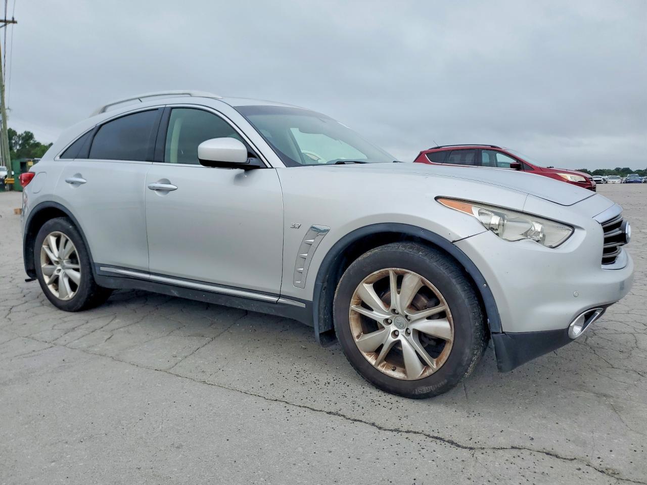 2014 Infiniti Qx70 Base Silver vin: JN8CS1MU1EM450335
