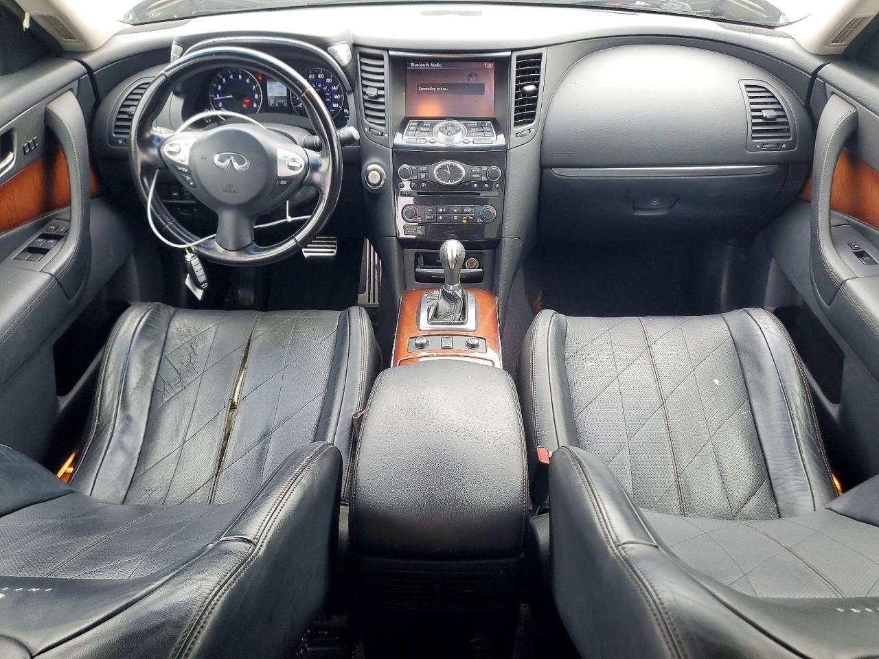 2014 Infiniti Qx70 Base Silver vin: JN8CS1MU1EM450335