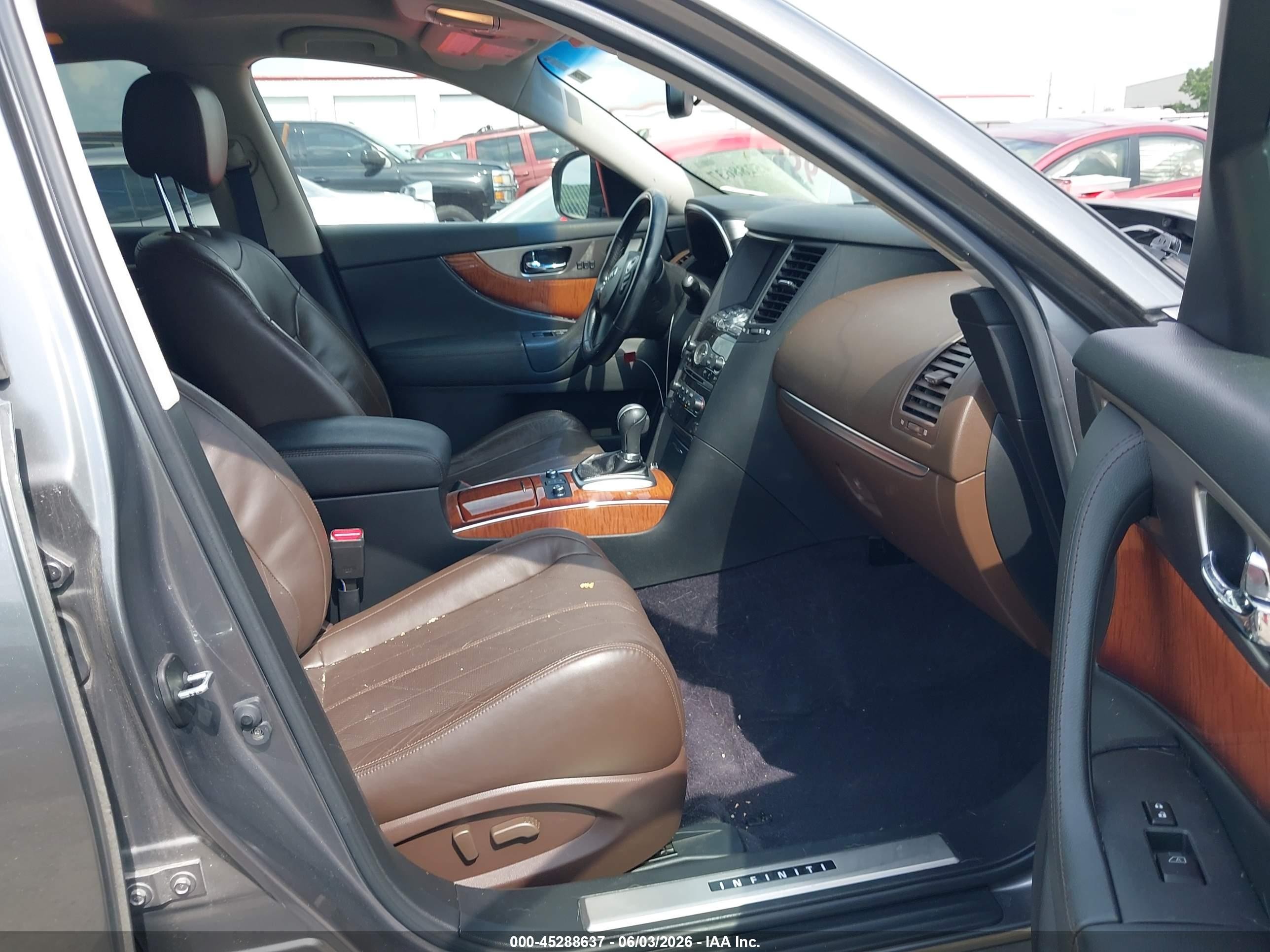 2015 Infiniti Qx70 Gray vin: JN8CS1MU1FM380160