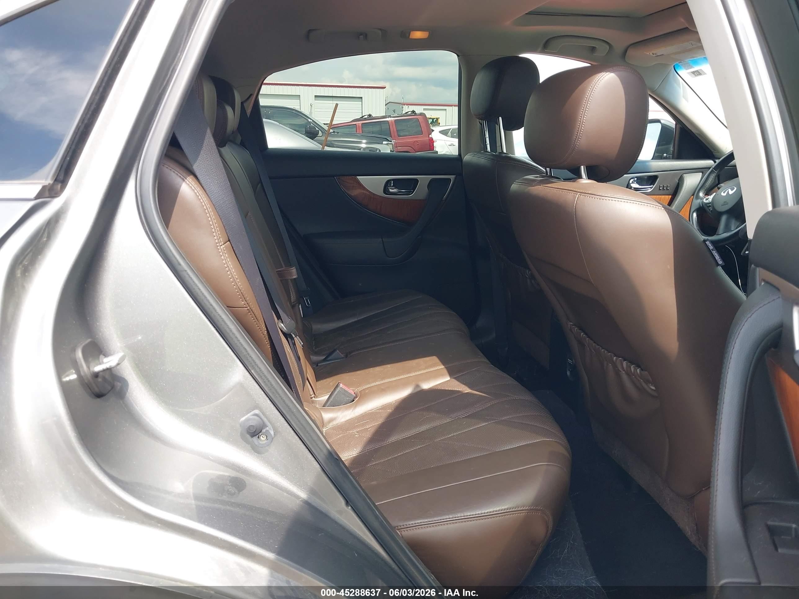2015 Infiniti Qx70 Gray vin: JN8CS1MU1FM380160