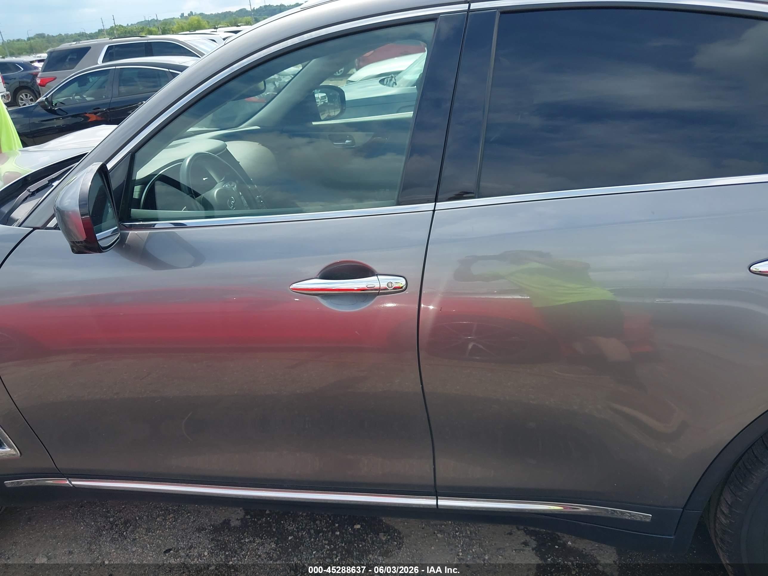 2015 Infiniti Qx70 Gray vin: JN8CS1MU1FM380160