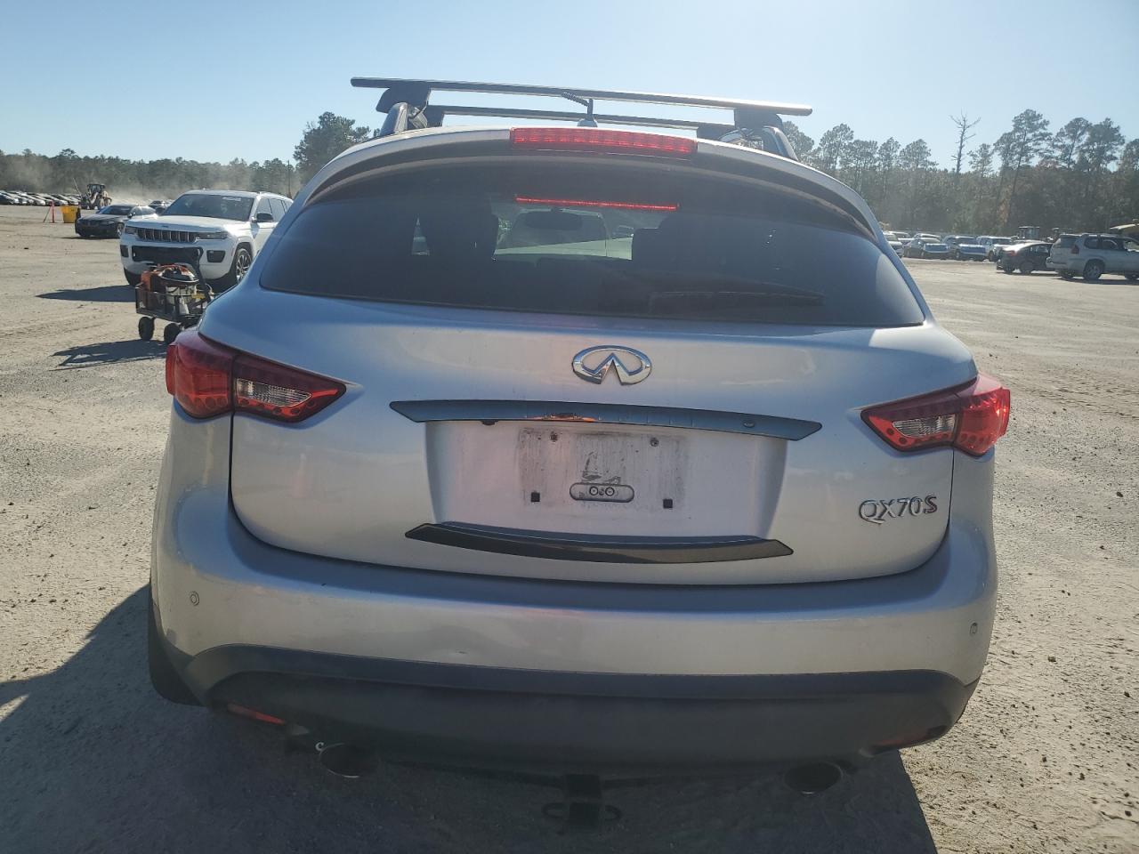 2015 Infiniti Qx70 Silver vin: JN8CS1MU1FM380630