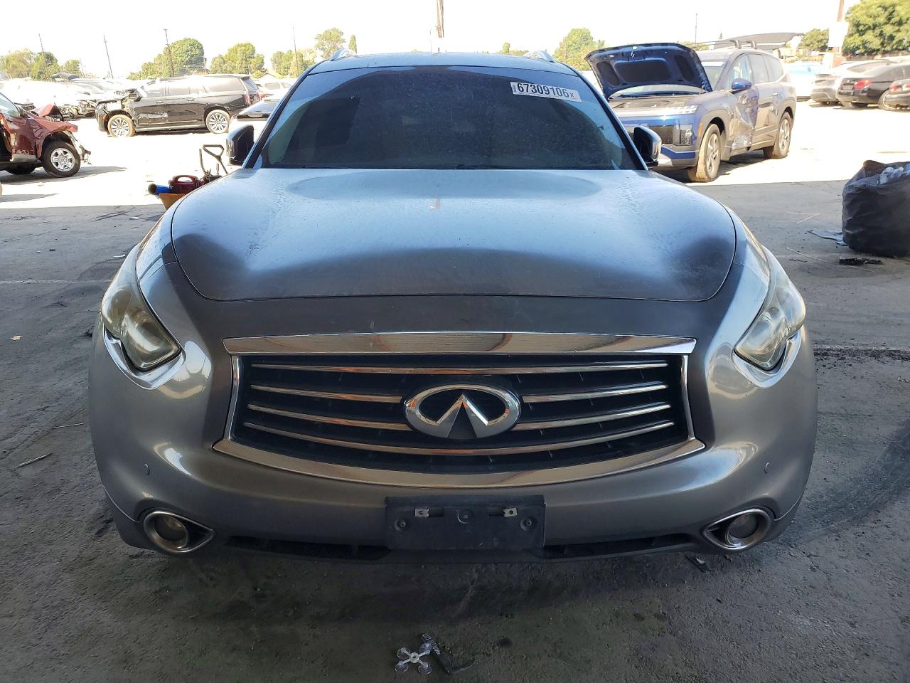2013 Infiniti Fx37 Base Gray vin: JN8CS1MU2DM140290