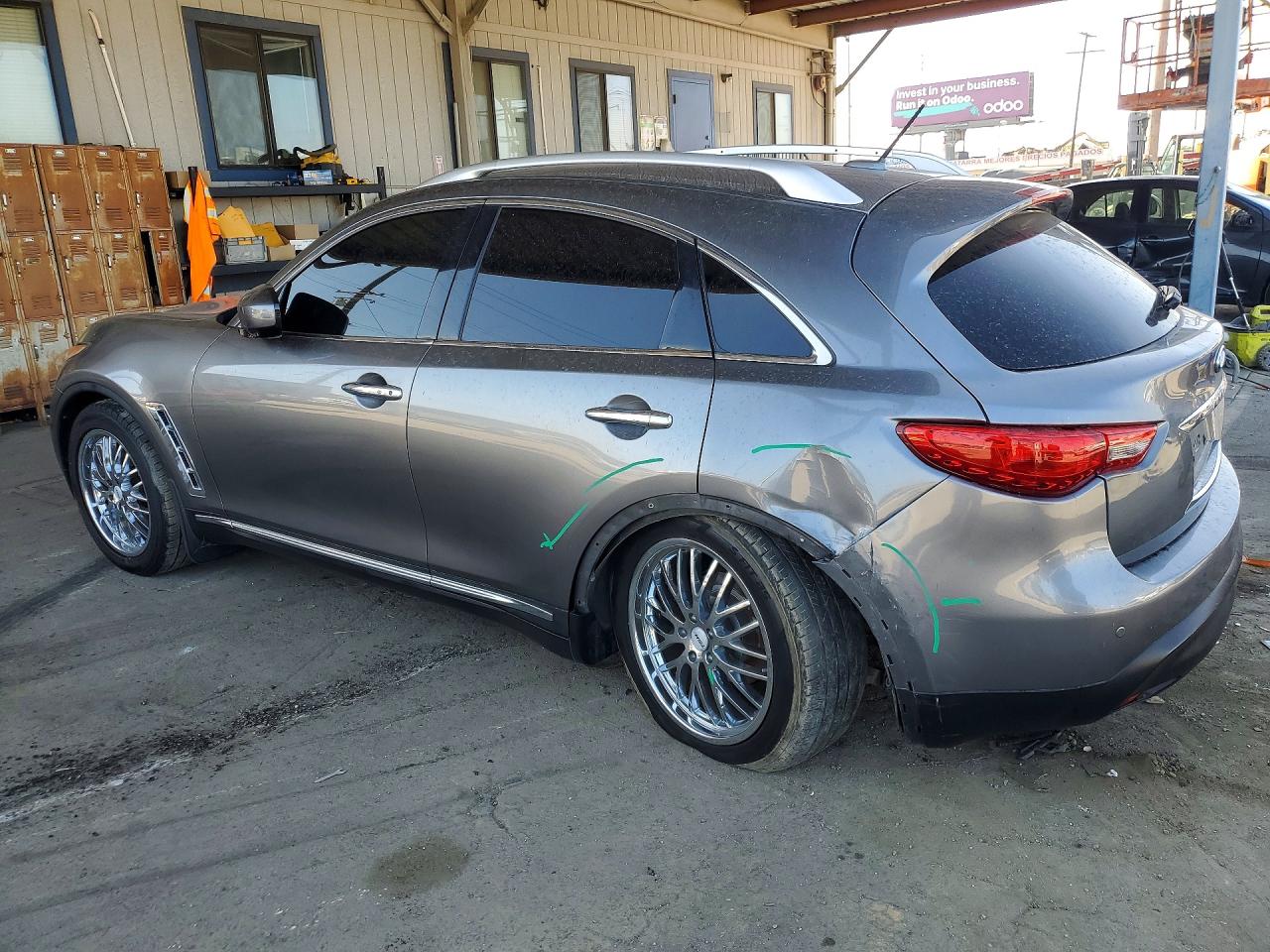 2013 Infiniti Fx37 Base Gray vin: JN8CS1MU2DM140290