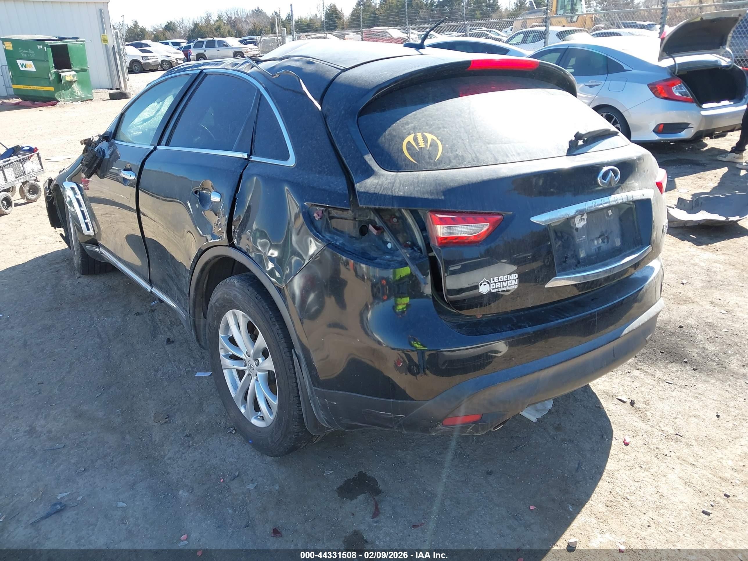 2013 Infiniti Fx37 Black vin: JN8CS1MU3DM141920