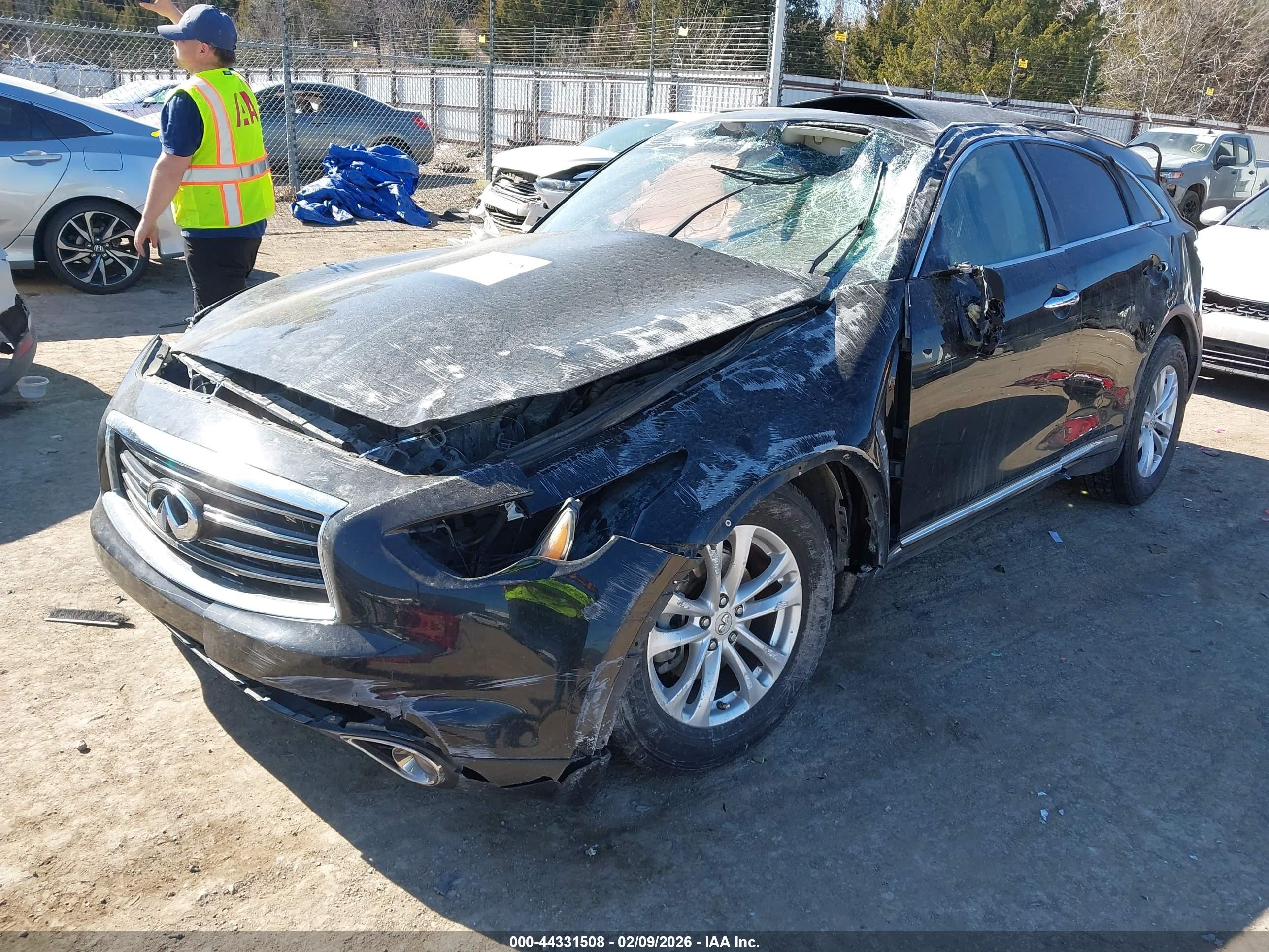 2013 Infiniti Fx37 Black vin: JN8CS1MU3DM141920