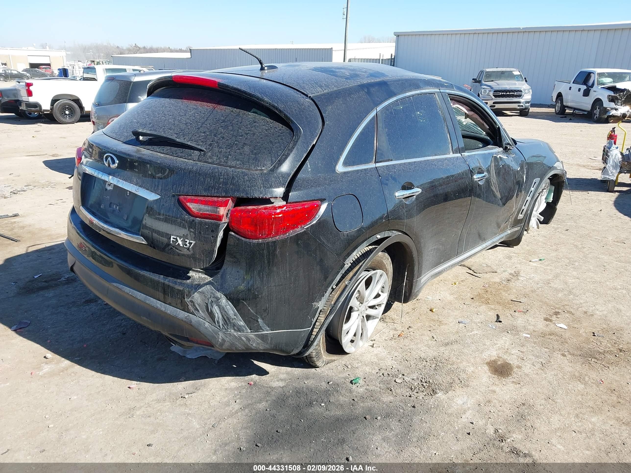 2013 Infiniti Fx37 Black vin: JN8CS1MU3DM141920