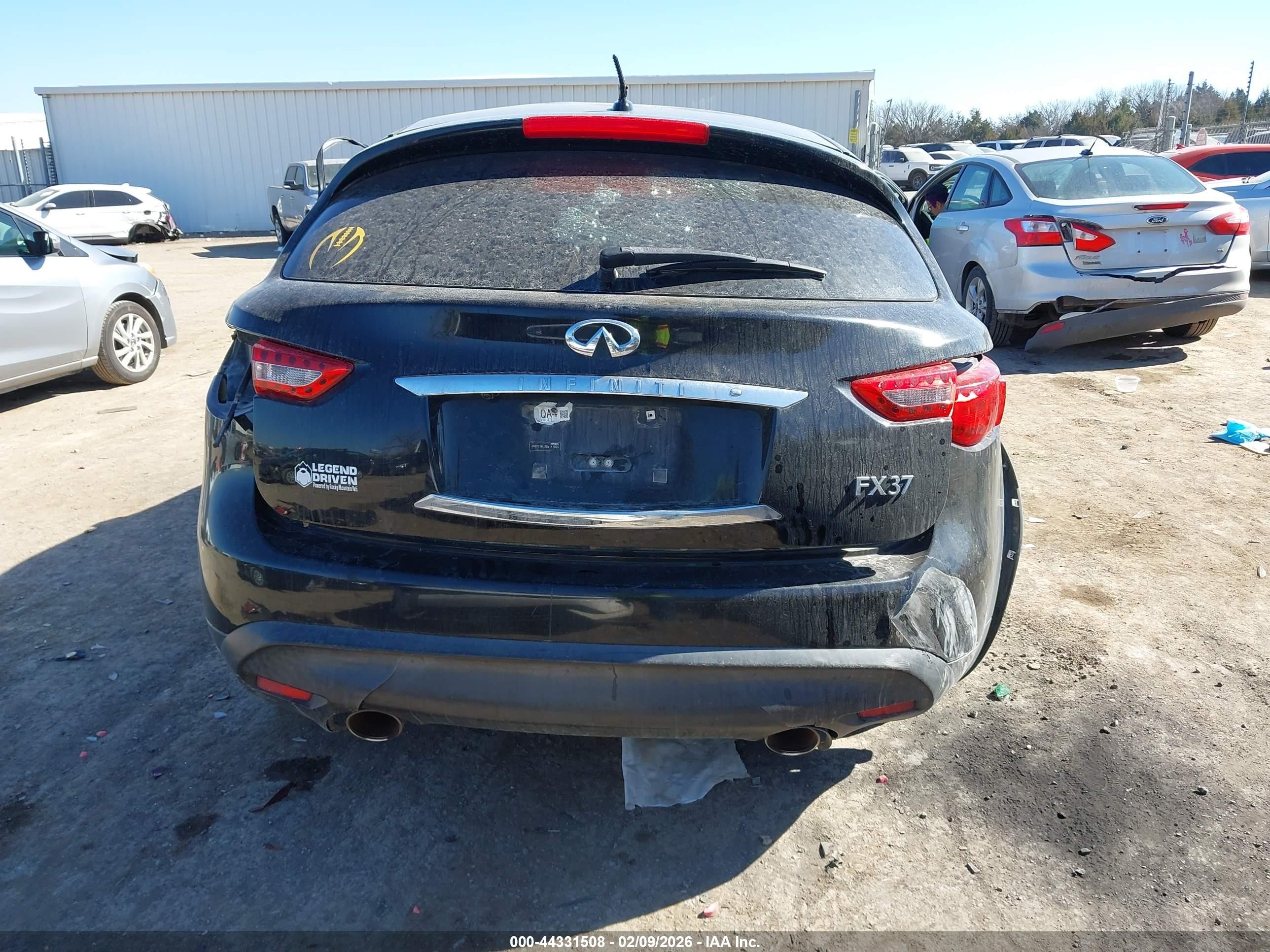2013 Infiniti Fx37 Black vin: JN8CS1MU3DM141920