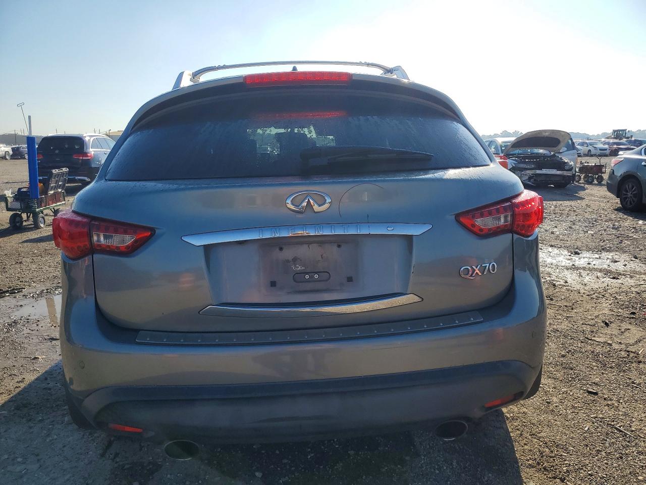 2014 Infiniti Qx70 Base Silver vin: JN8CS1MU3EM450675