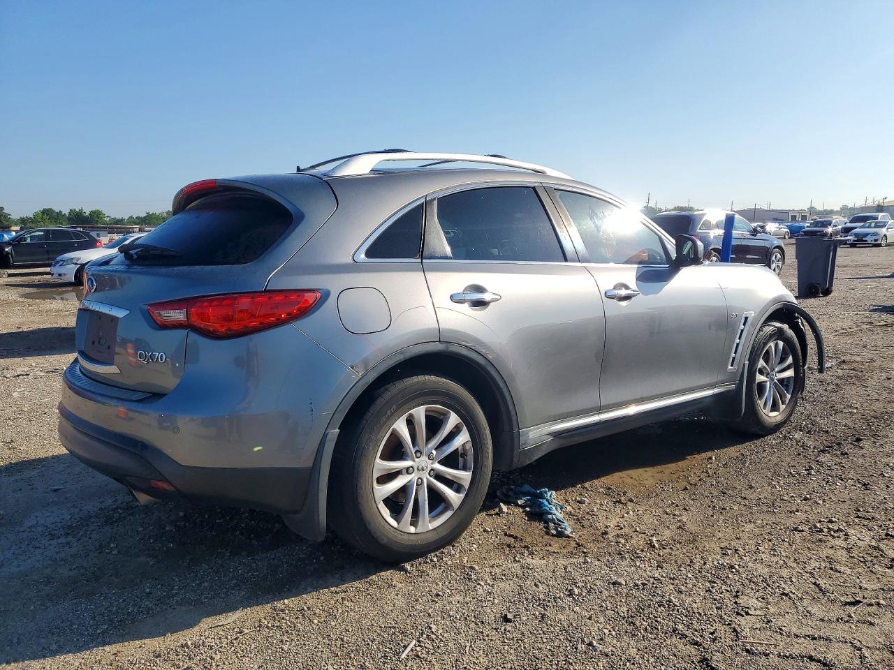 2014 Infiniti Qx70 Base Silver vin: JN8CS1MU3EM450675