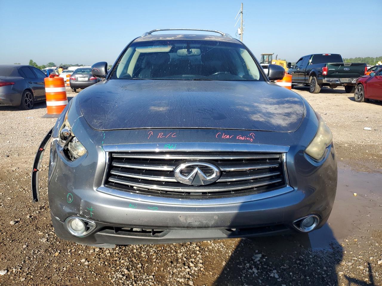 2014 Infiniti Qx70 Base Silver vin: JN8CS1MU3EM450675